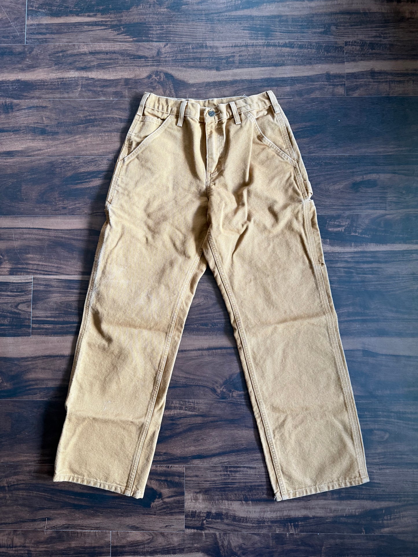Vintage Carhartt Tan Cotton Canvas Carpenter Pants- 28x30
