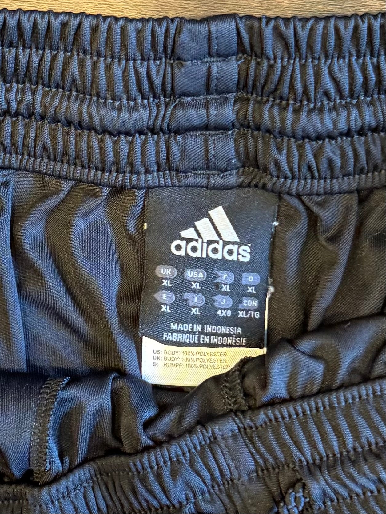 Vintage Adidas Black & Red Baggy Athletic Shorts- 34