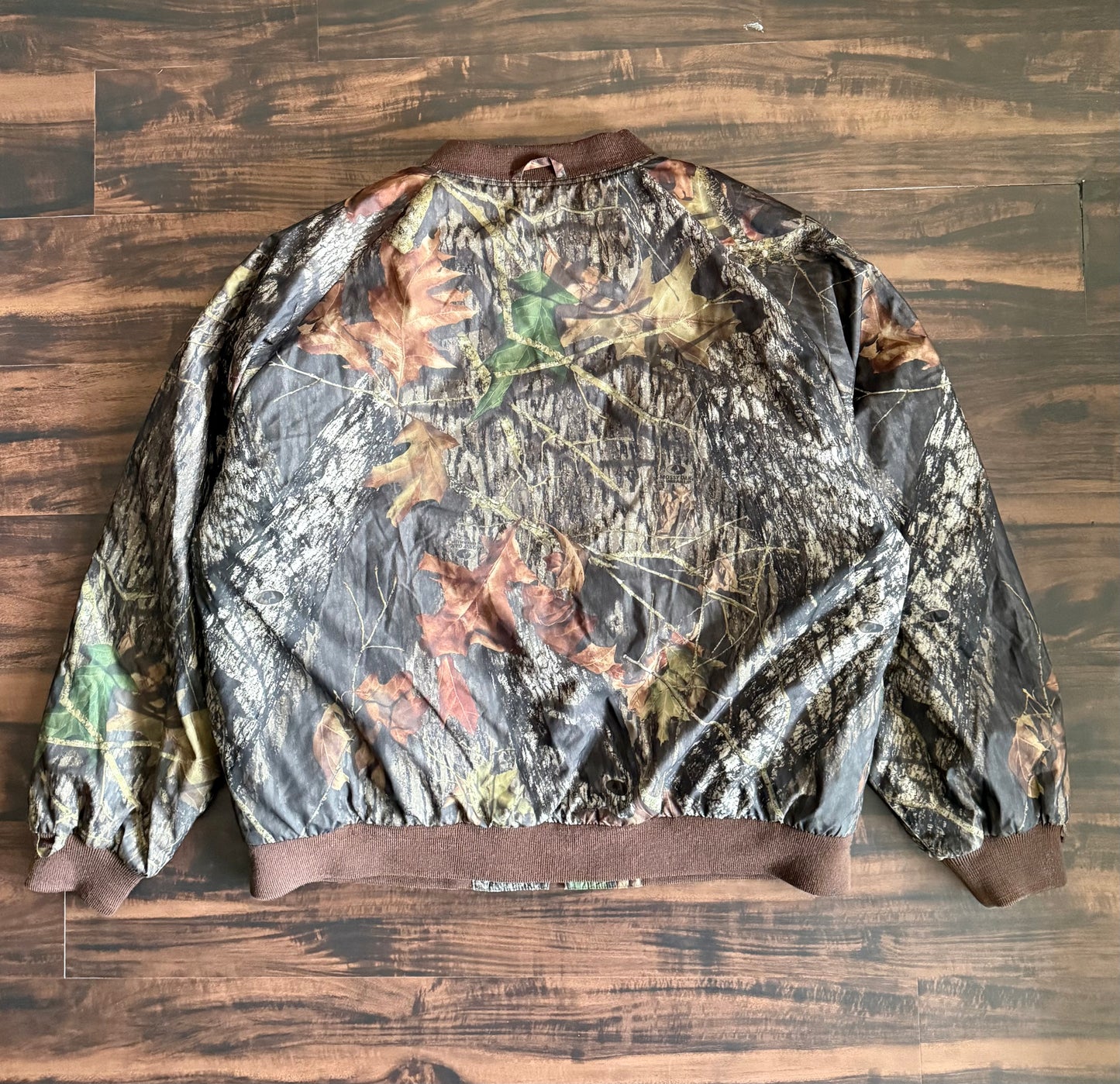 Vintage Gamehide Tree Camouflage Lightweight Windbreaker Bomber Jacket- XL