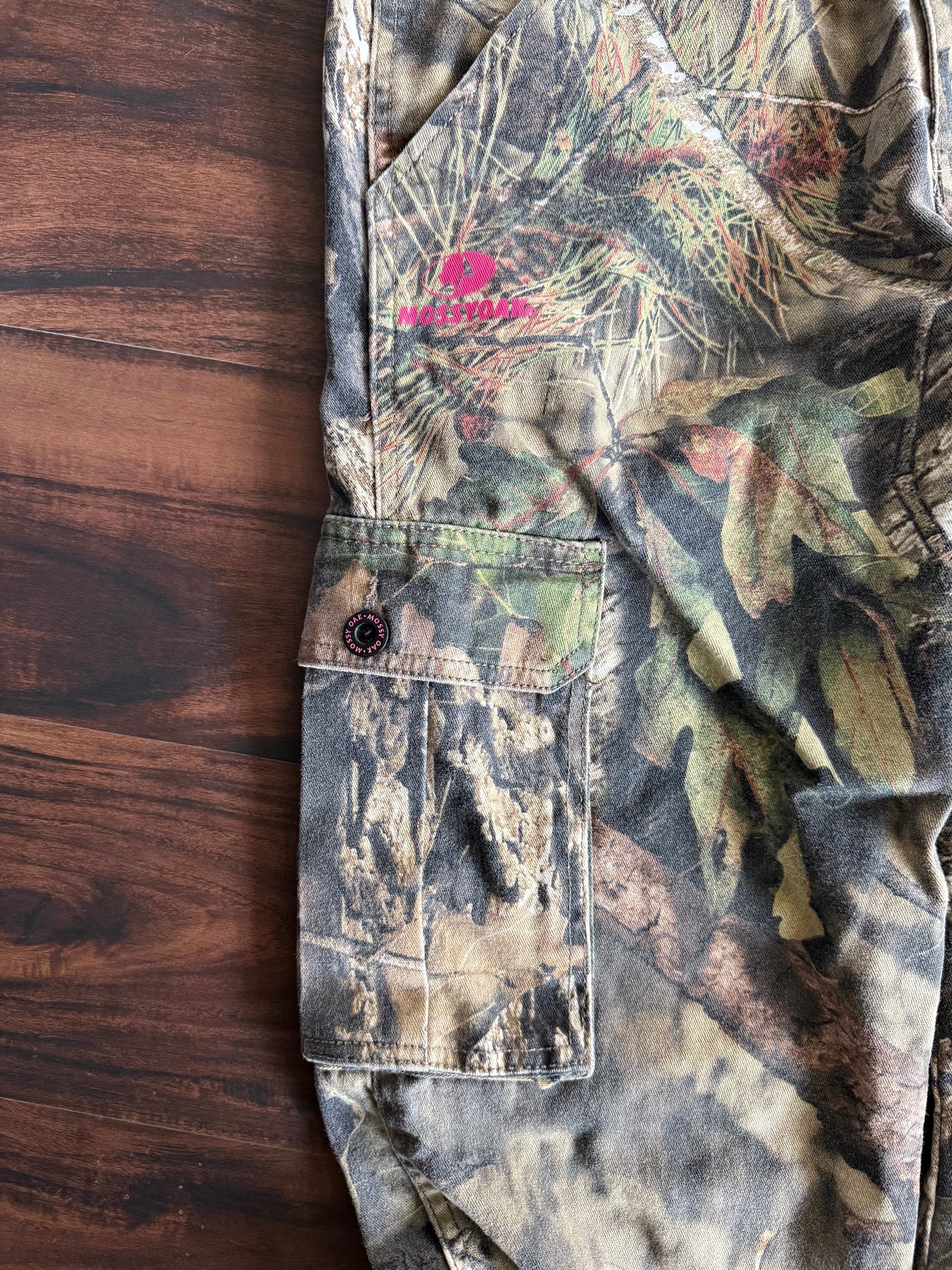 Vintage Mossy Oak Pink Logo Tree Camouflage Cargo Pants- 30x32