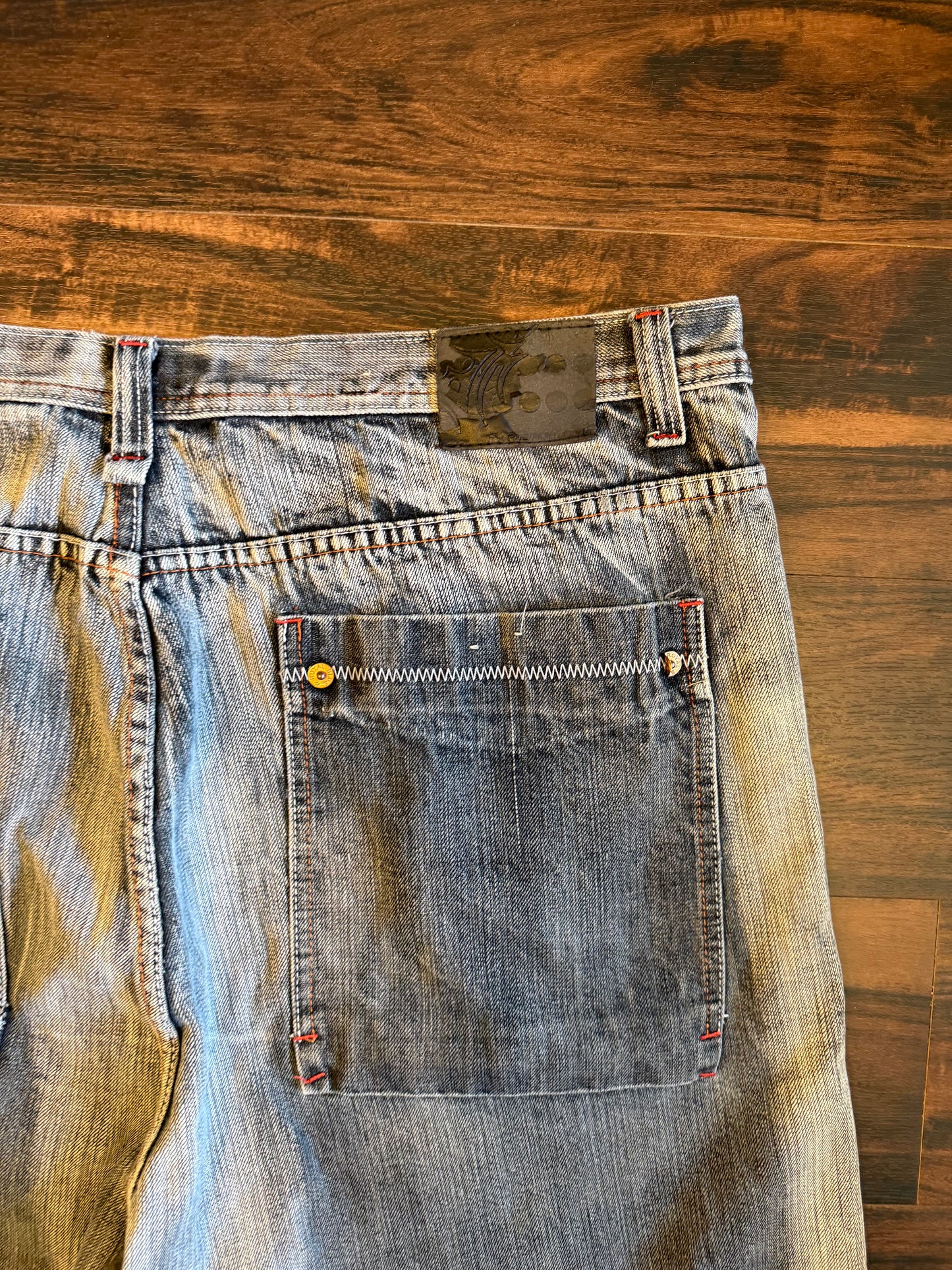 Vintage Royal Blue Jeans Baggy Streetwear Denim Jean Shorts- 42