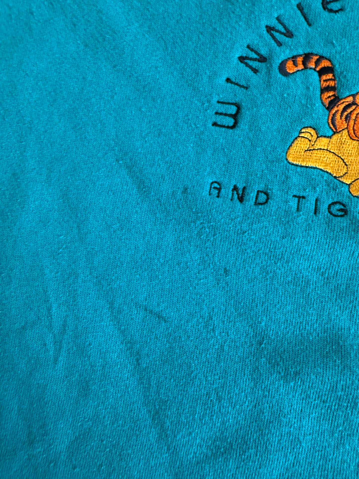 Vintage Winnie The Pooh & Tigger Blue Crewneck Sweatshirt- XL