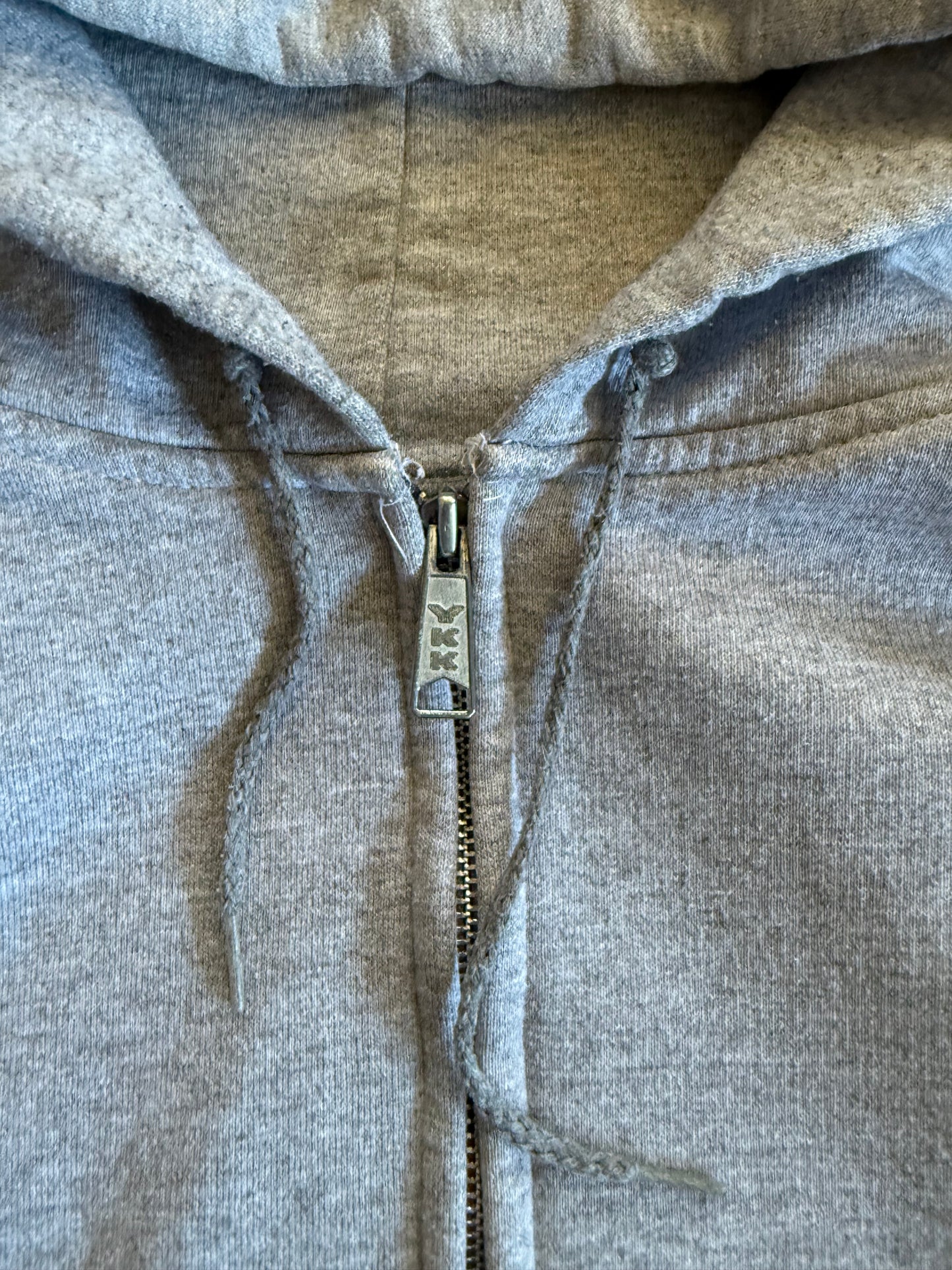 Vintage Carhartt Gray Waffle-Lined Heavyweight Hoodie Sweatshirt- L