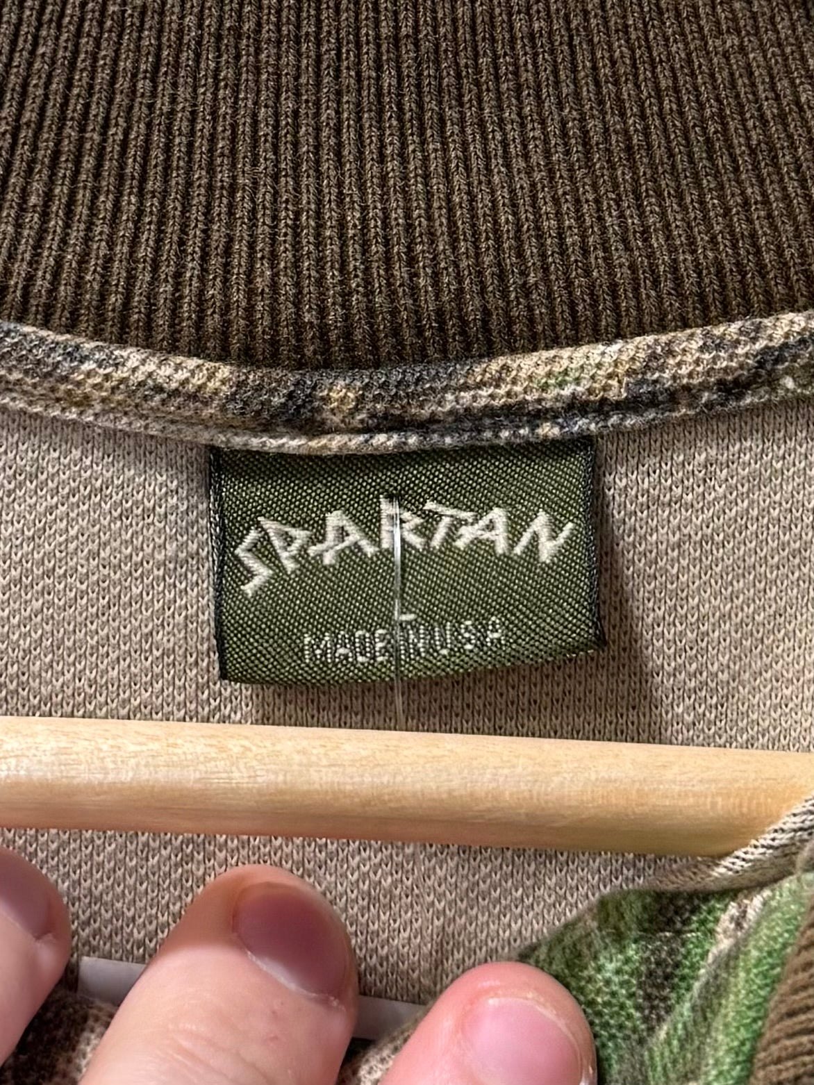 Vintage Spartan Outdoors Camo Polo Shirt- L
