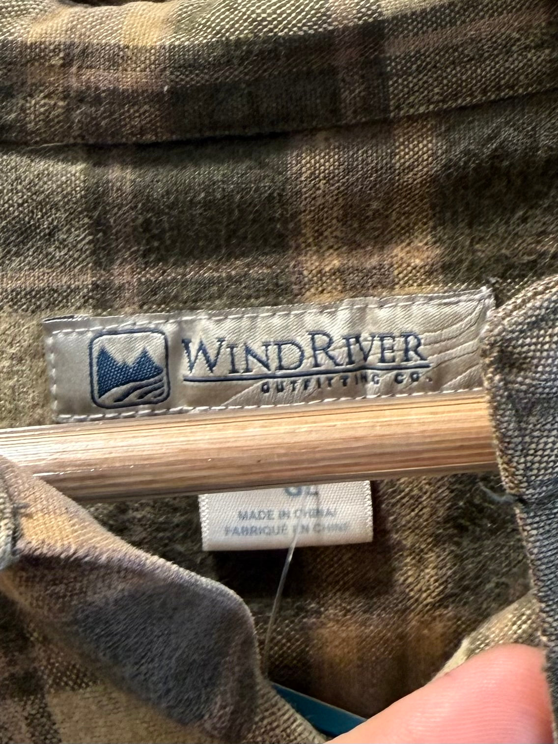 Vintage Wind River Outfitters Plaid Flannel Shirt- L