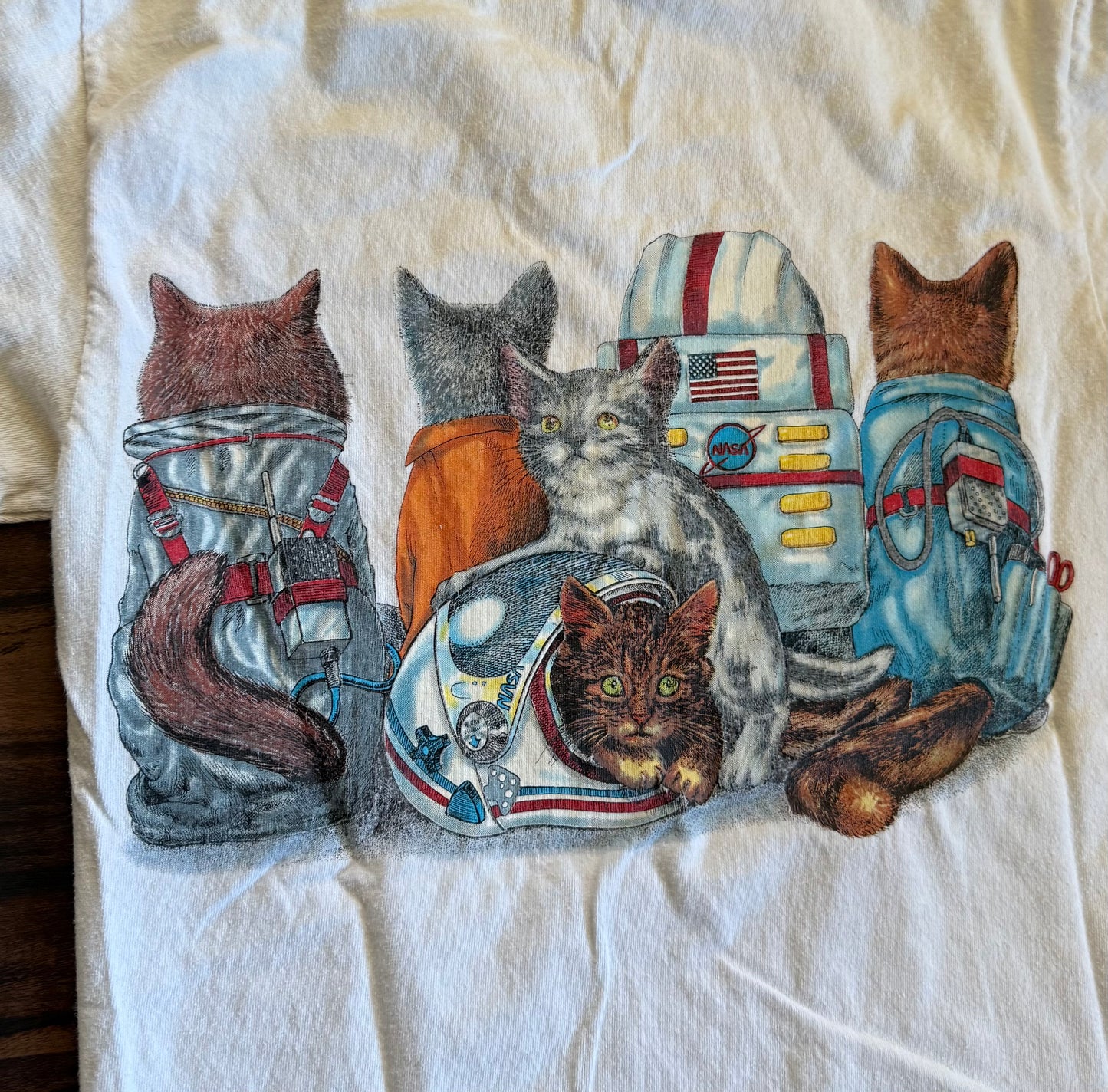 Vintage Kennedy Space Center Cats T-Shirt- S