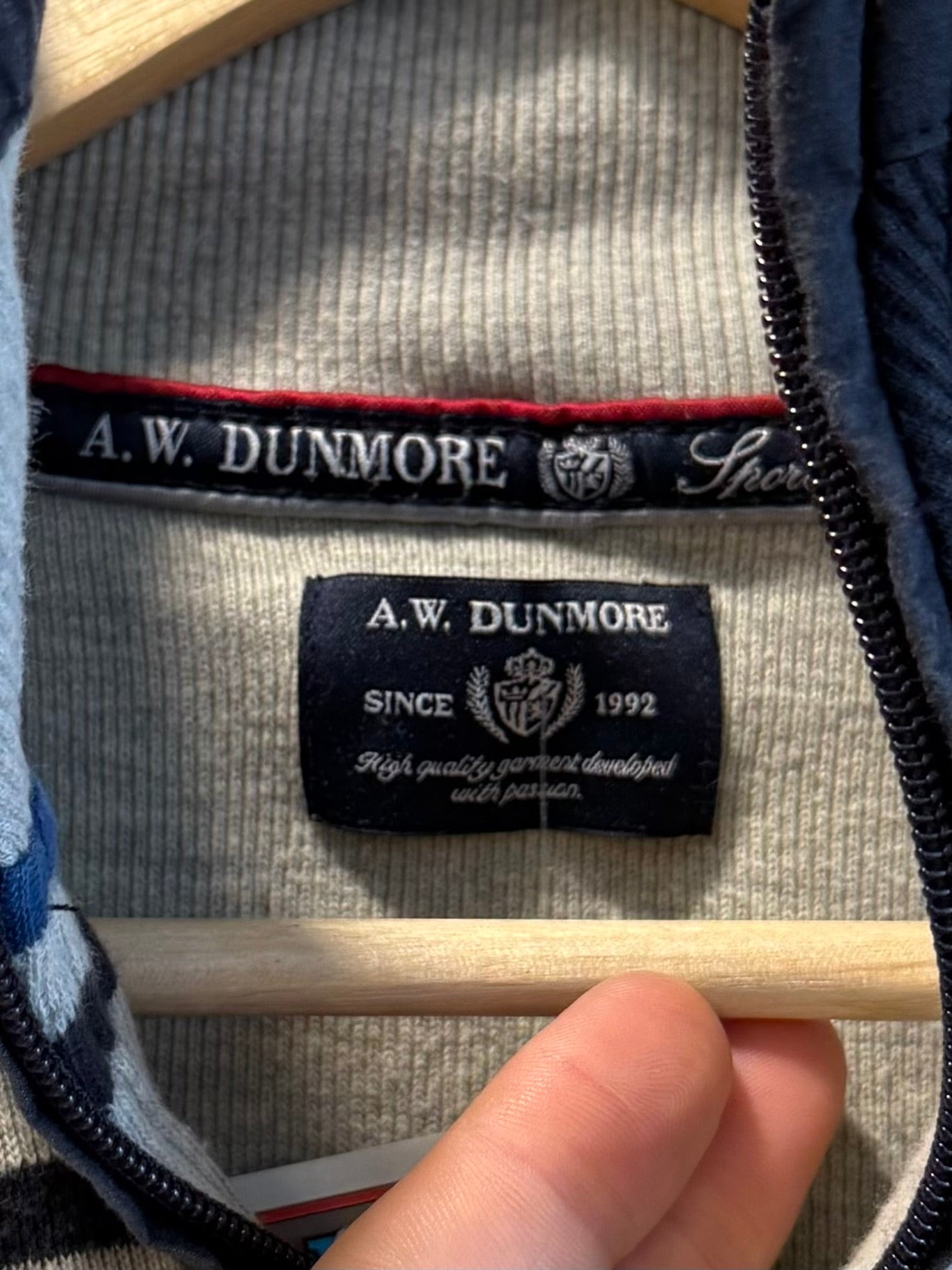 Vintage Y2K A.W. Dunmore Quarter-Zip Sweater- M