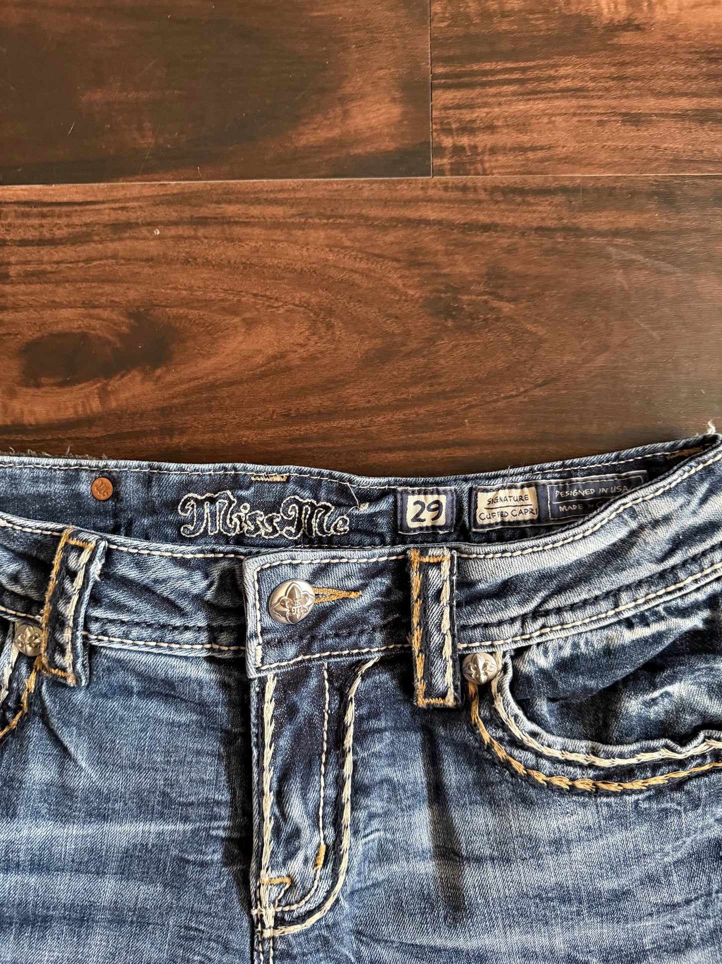 Vintage Y2K Miss Me Denim Jean Shorts- 30