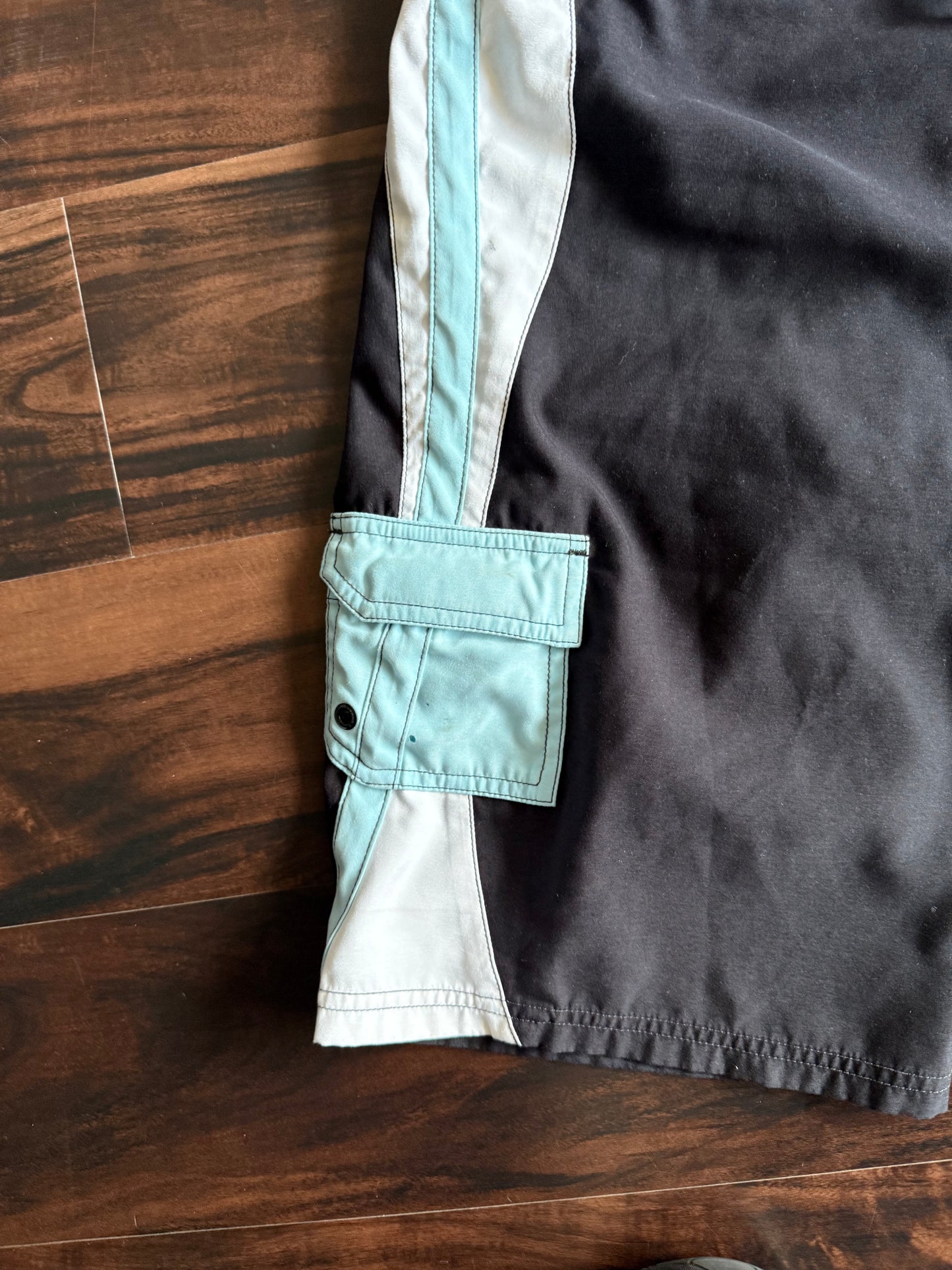 Vintage Billabong Black & Blue Board Shorts- 32