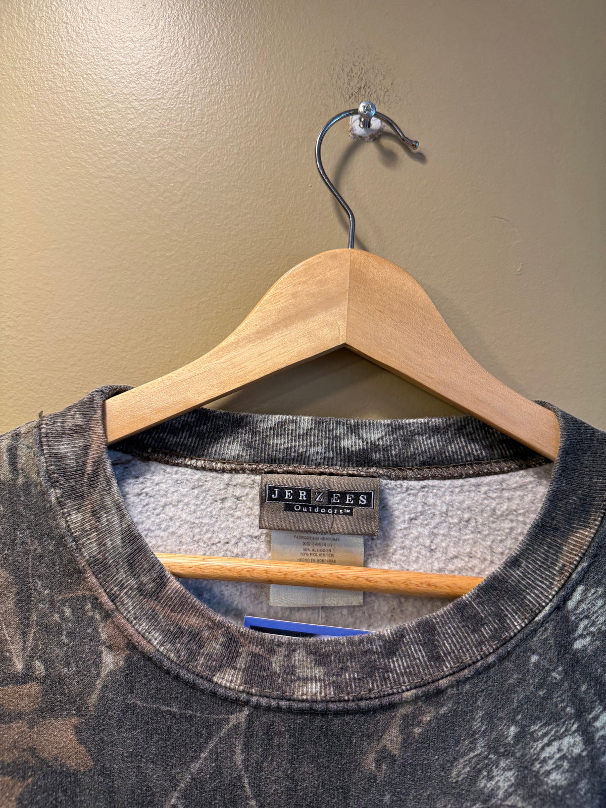 Vintage Jerzees Outdoors Mossy Oak Tree Camo Crewneck Sweatshirt- XL