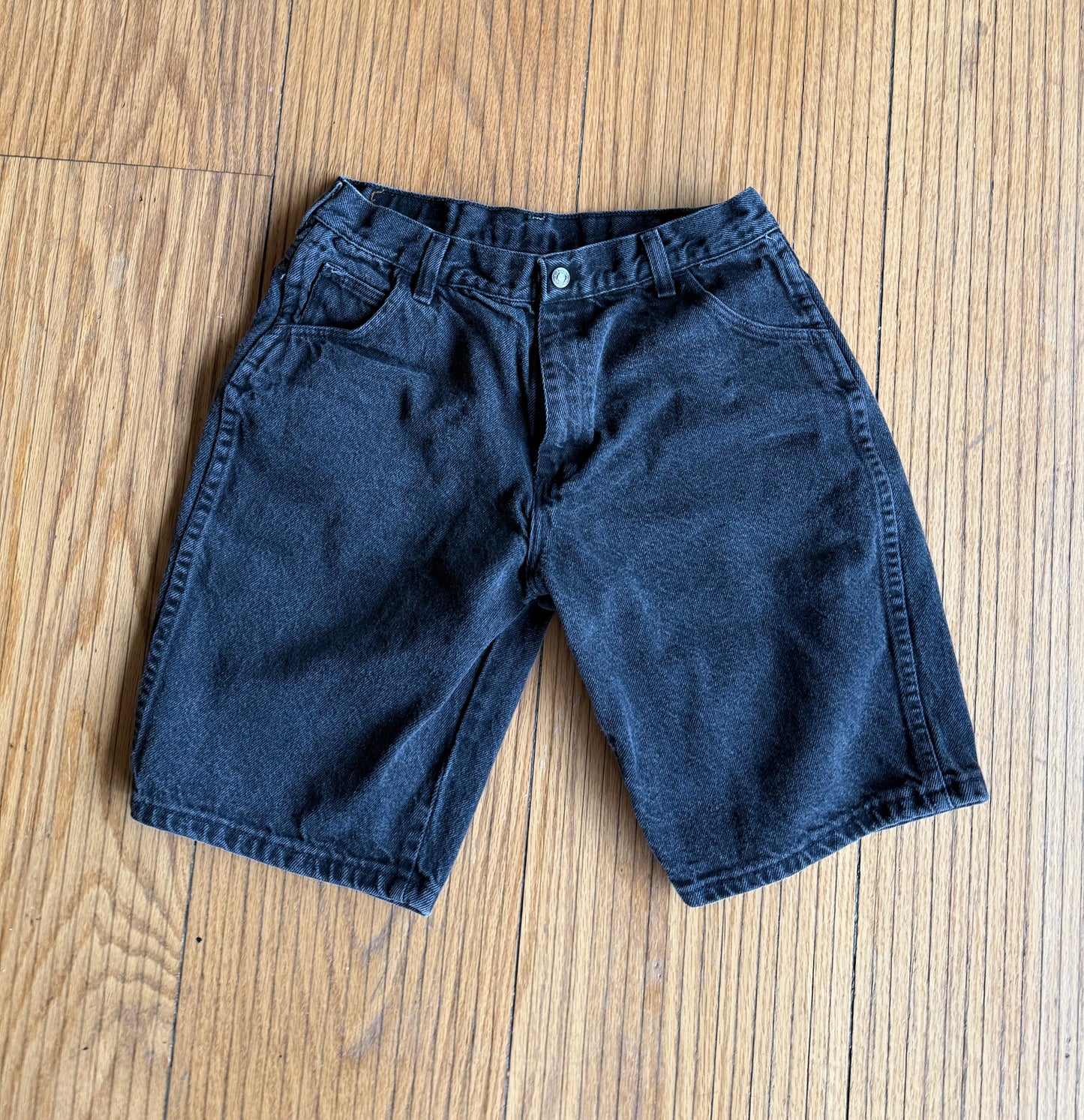 Vintage Wrangler Black Denim Jean Shorts- 26