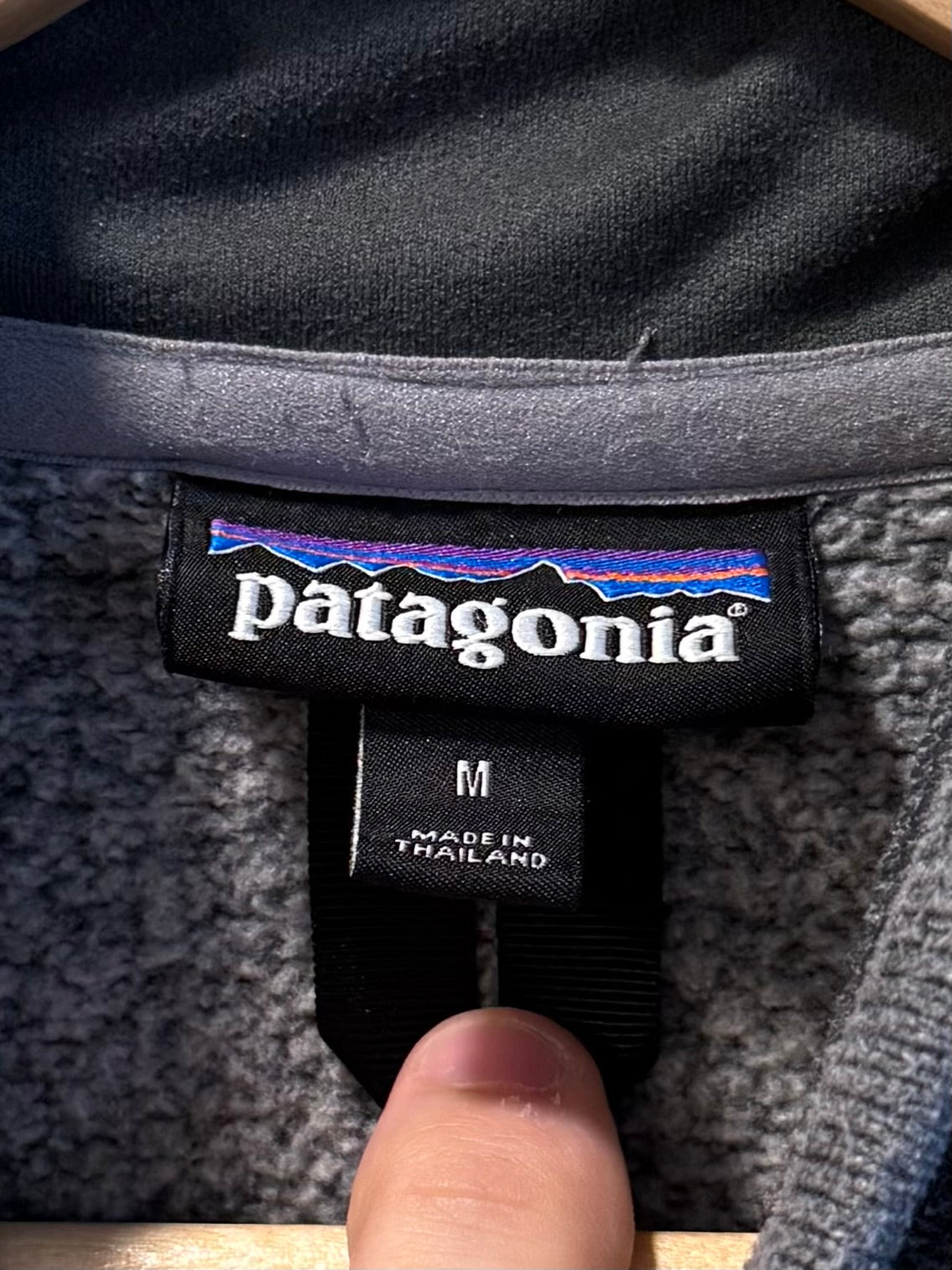 Vintage Patagonia Gray Tech Fleece Jacket- M