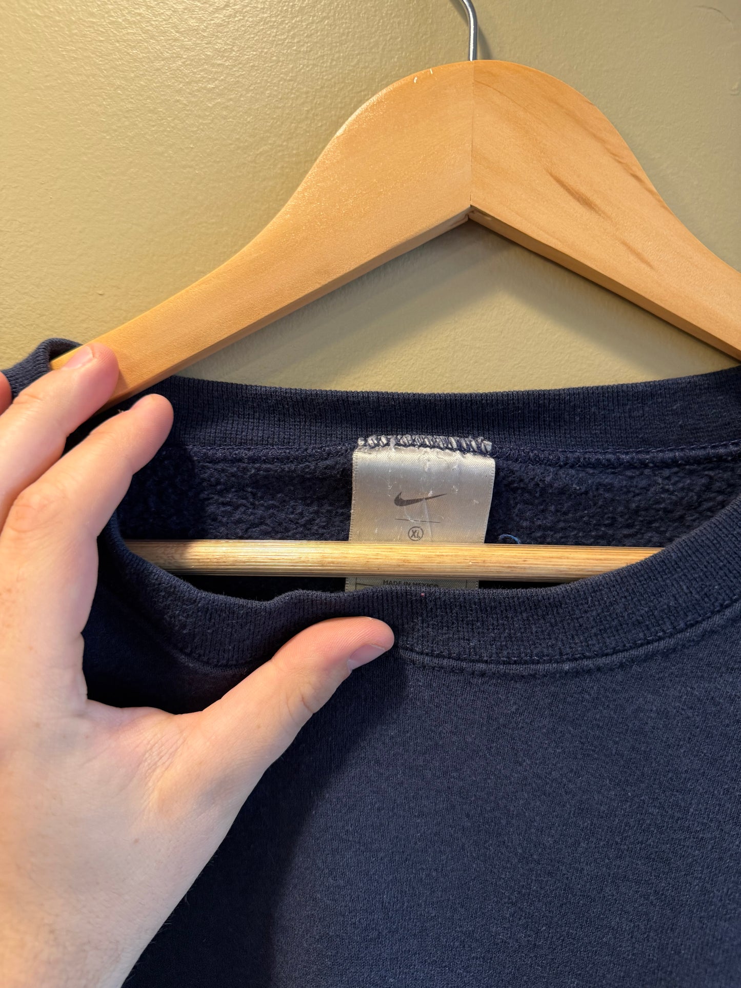 Vintage Nike Navy Blue Crewneck Sweatshirt- XL