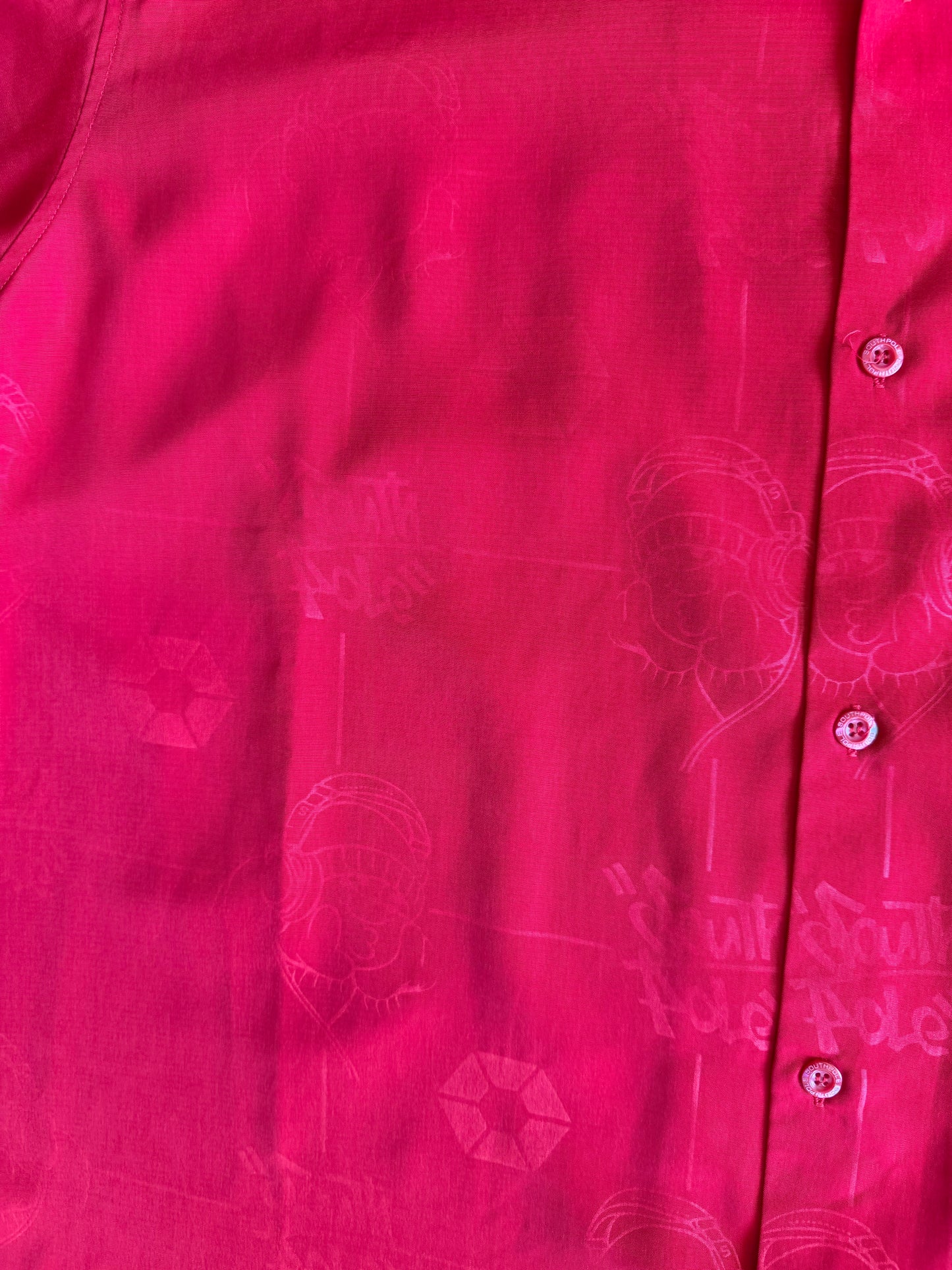 Vintage Y2K South Pole Red Logo Button Up Casual Shirt- XL