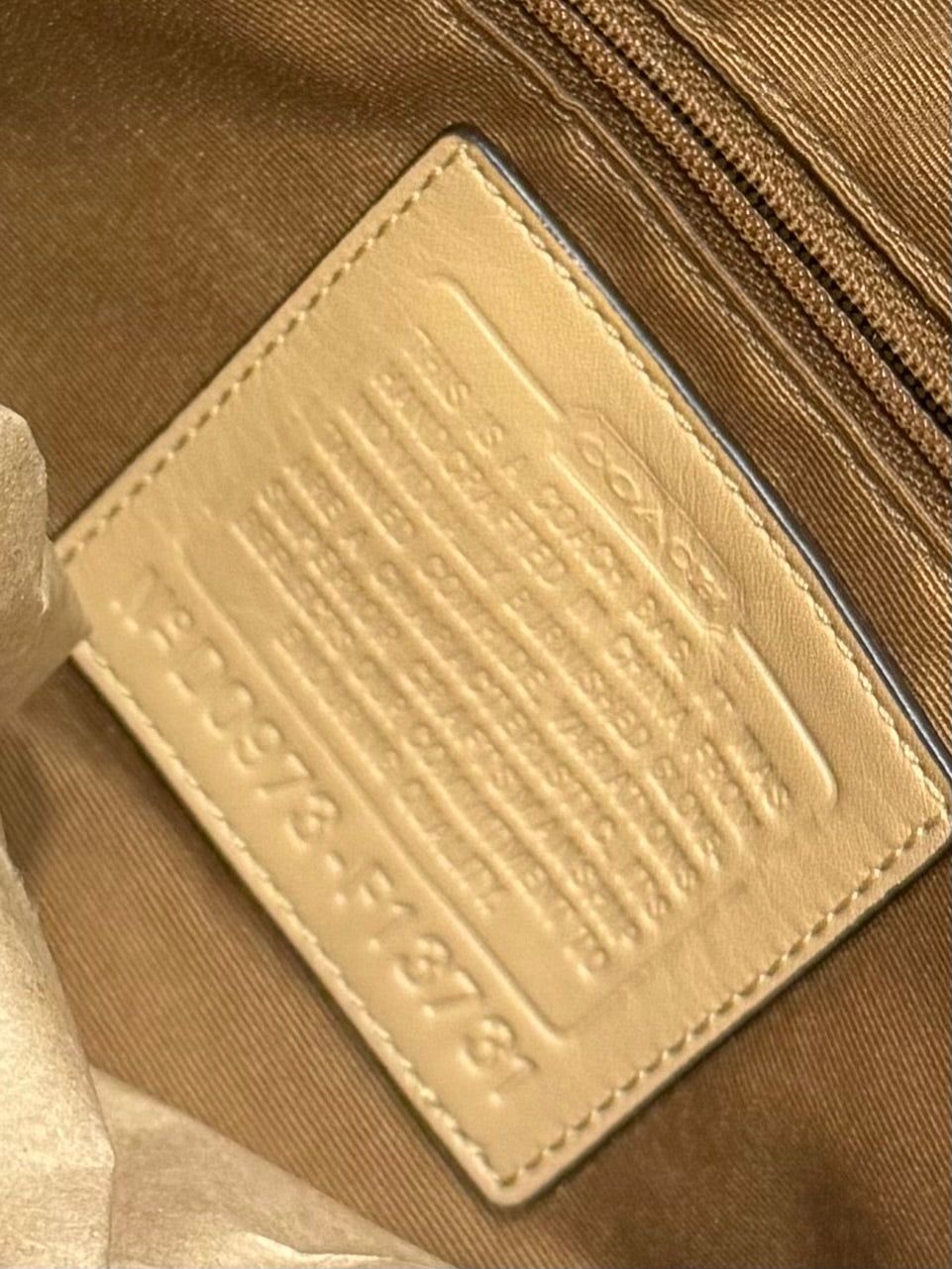 Vintage Coach Leather Tan Buttery Soft Hobo Bag Purse