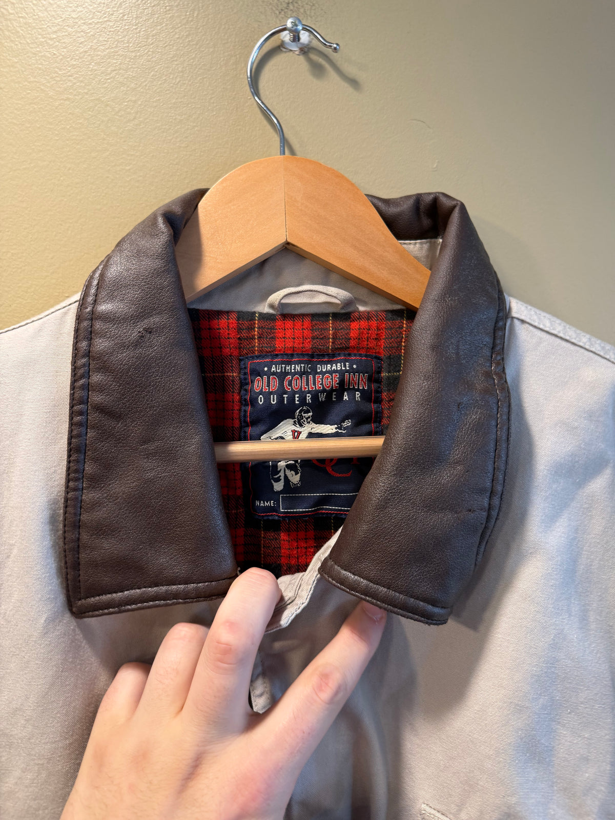 Vintage Old College Inn Tan Canvas Jacket- XL