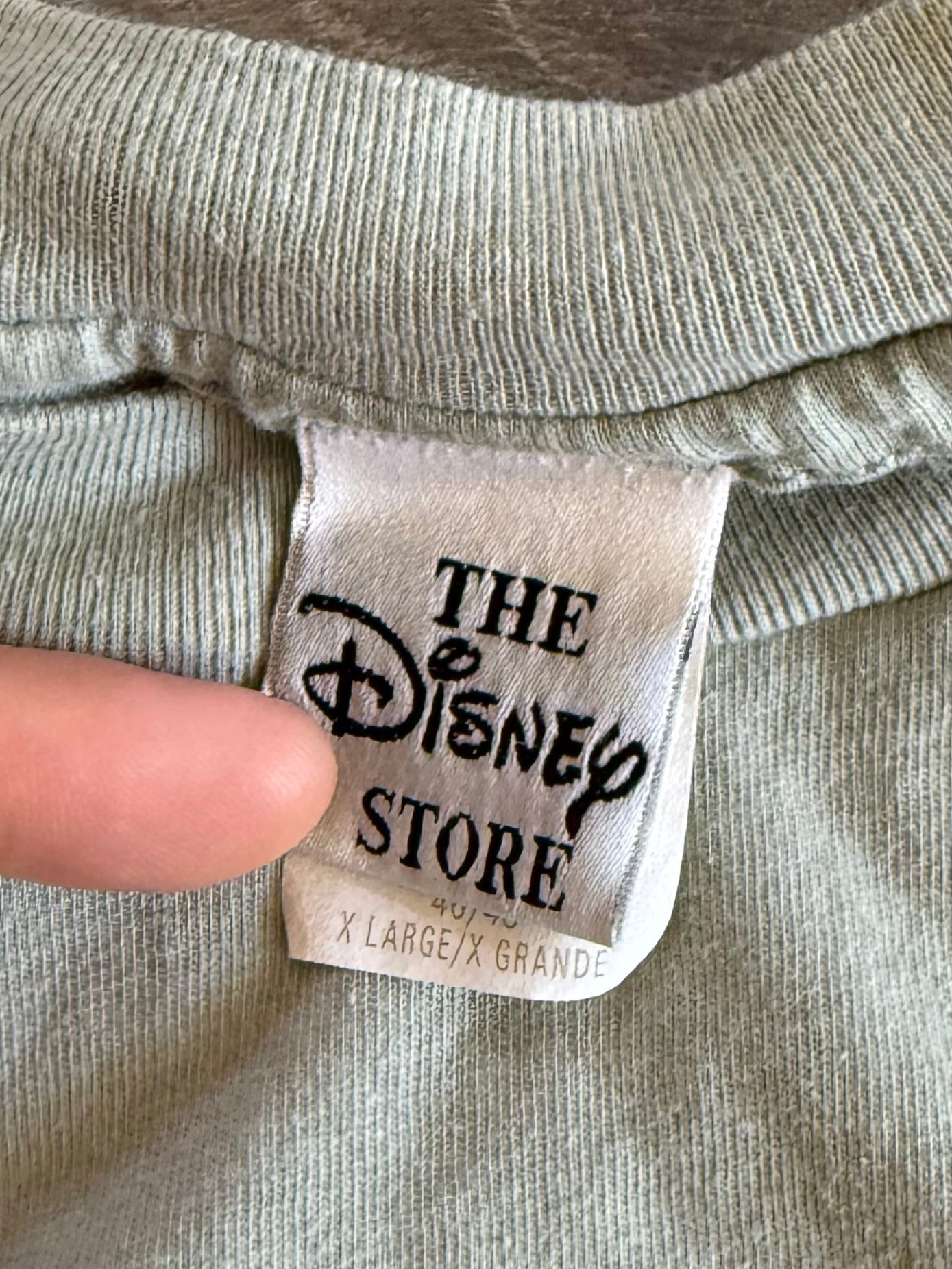 Vintage Disney Mickey Mouse Light Green Art T-Shirt- L