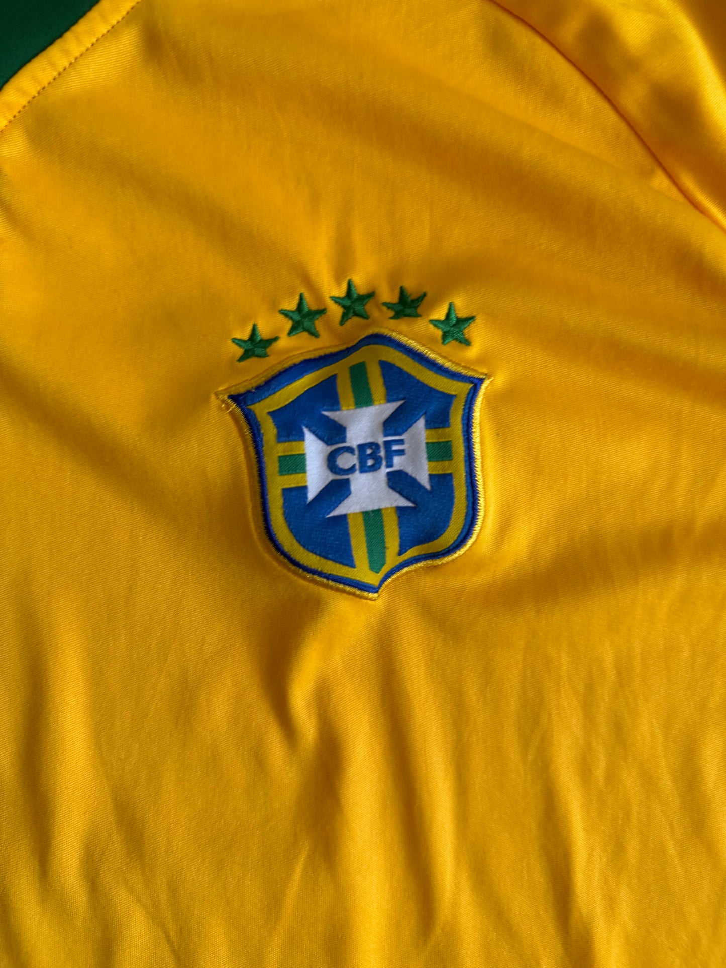 Vintage Brazil CBF Yellow Soccer Football Jersey- XL