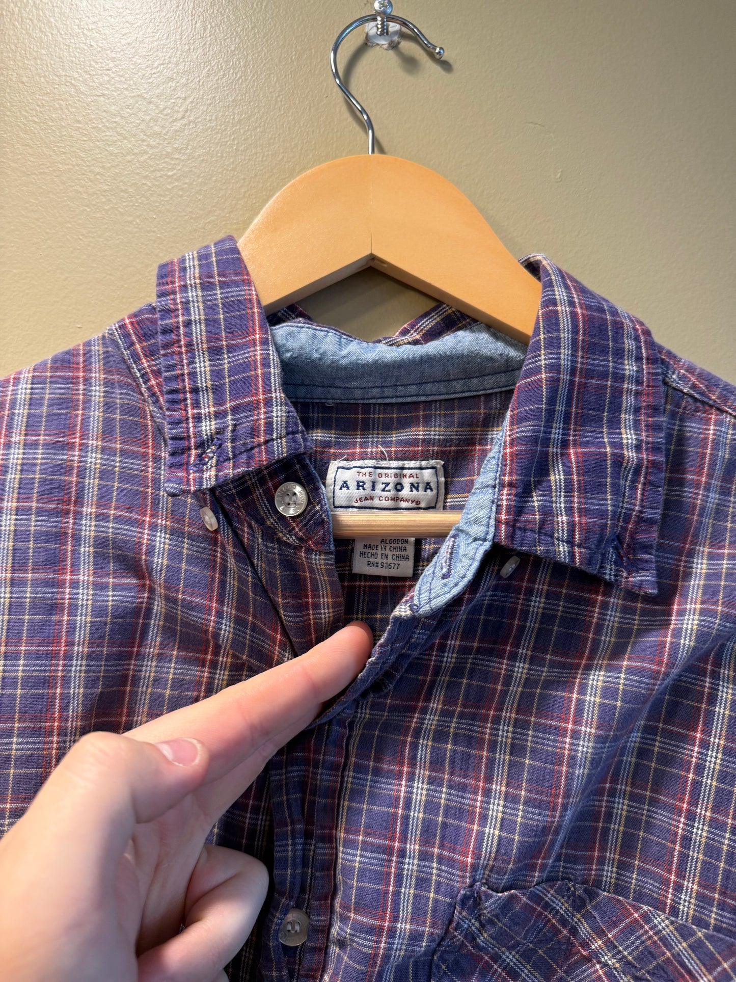 Vintage Arizona Jeans Co. Checkered Button-Up Shirt- XL