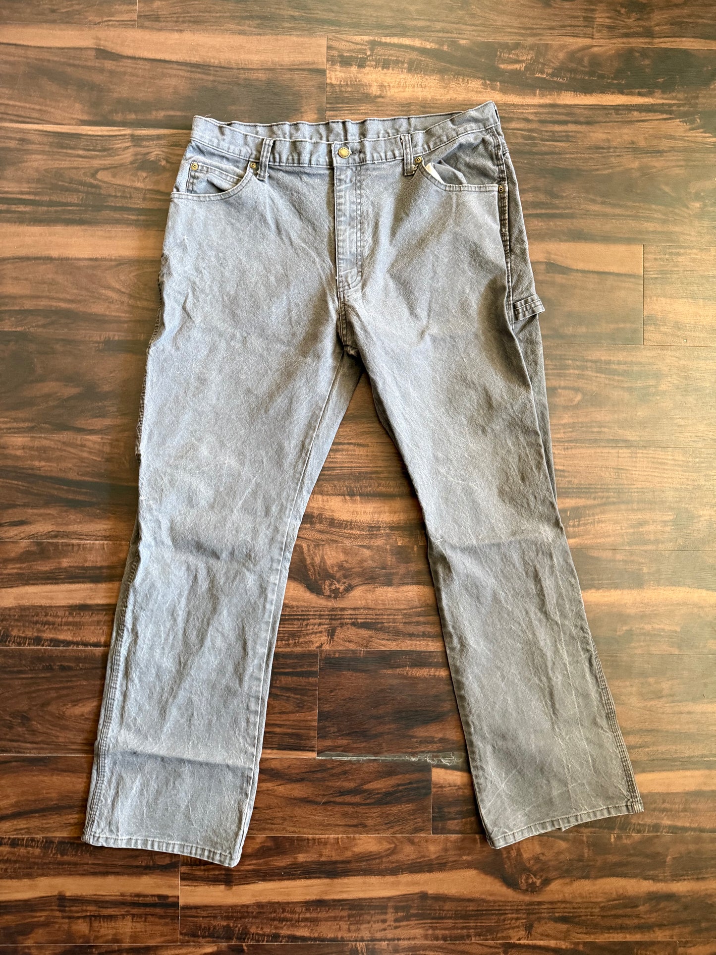Vintage Dickies Gray Cotton Canvas Carpenter Pants- 36x32