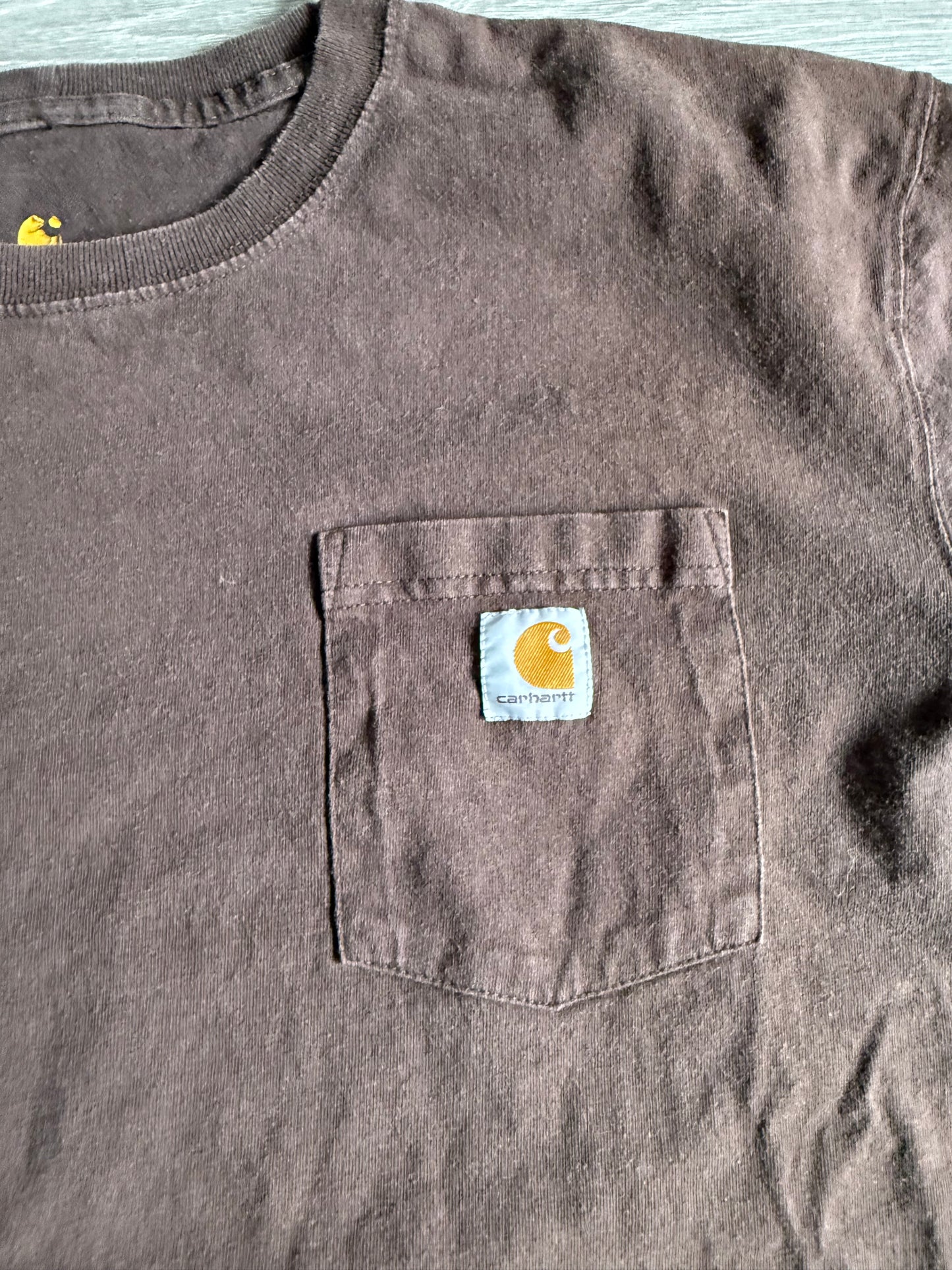 Vintage Carhartt Brown Pocket T-Shirt- XXL