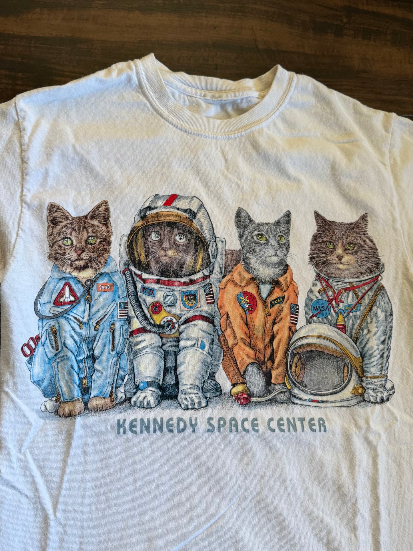 Vintage Kennedy Space Center Cats T-Shirt- S
