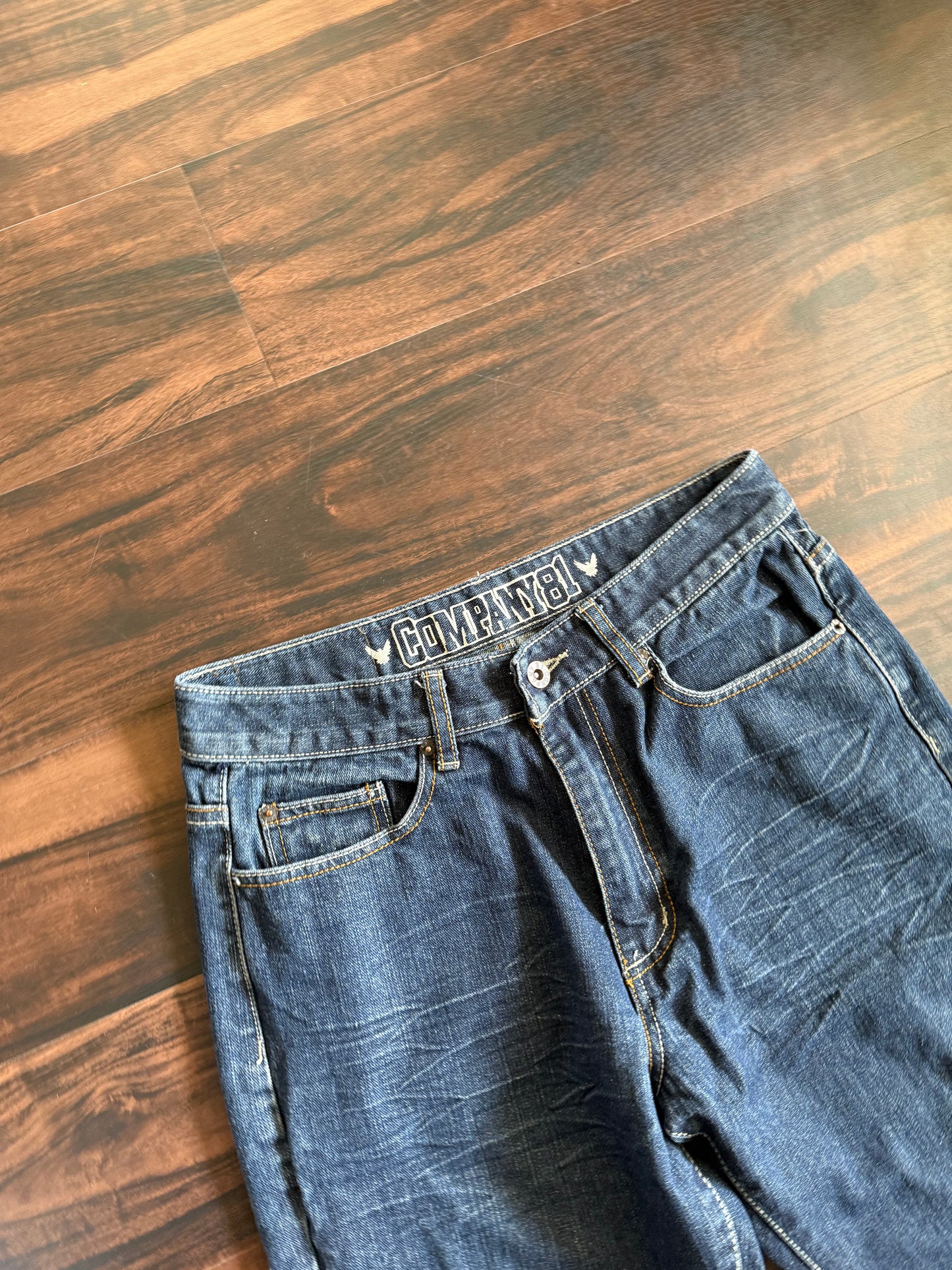 Vintage Y2K Company81 Dark Wash Flared Denim Jeans- 30x32