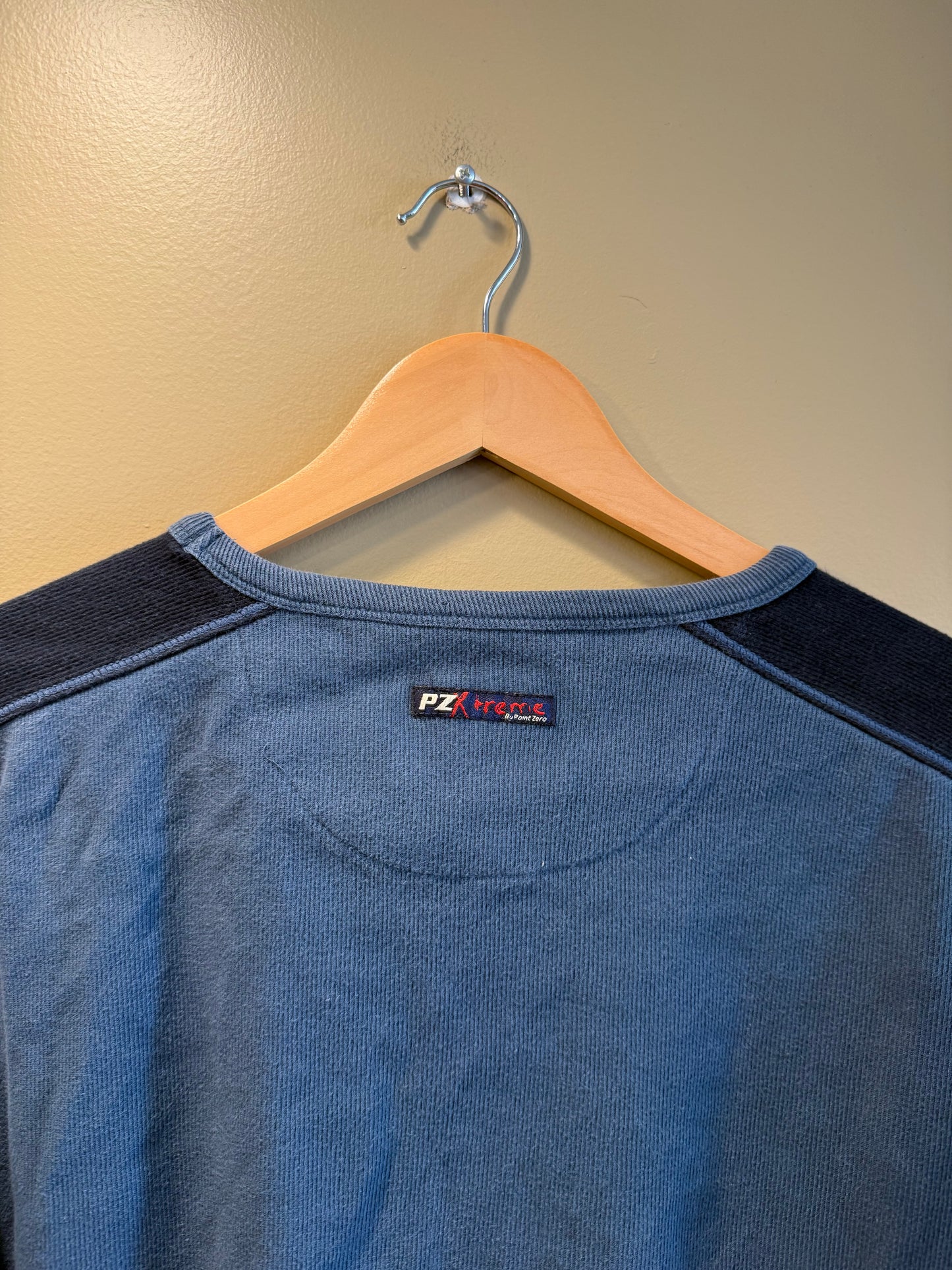 Vintage Y2K Point Zero Blue Long Sleeve T-Shirt- M/L