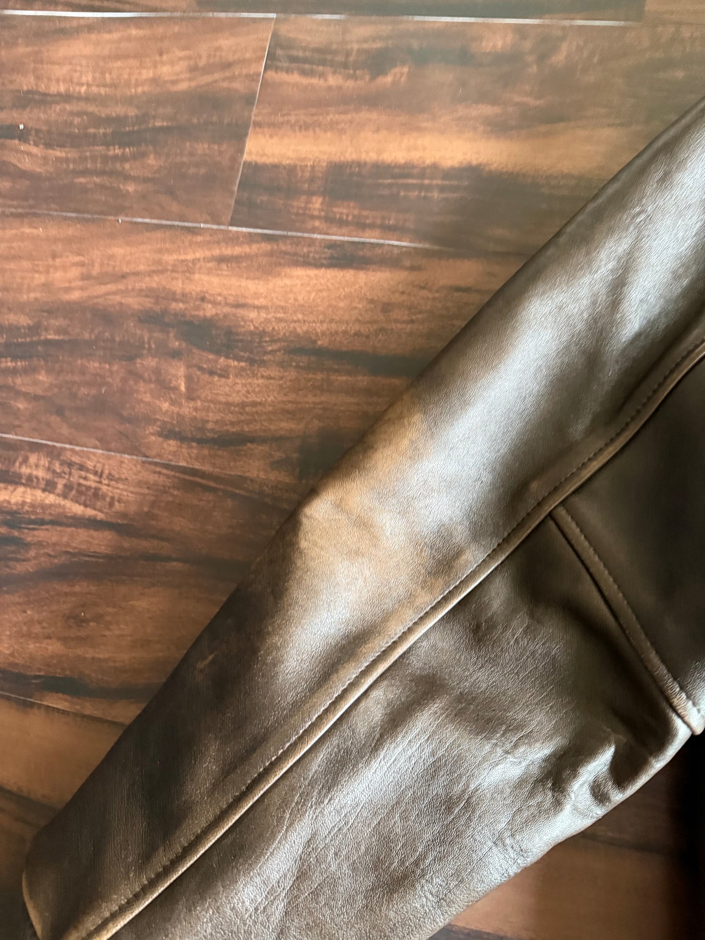 Cockpit NYC A-2 Air Force Army Lambskin Leather Jacket- XL