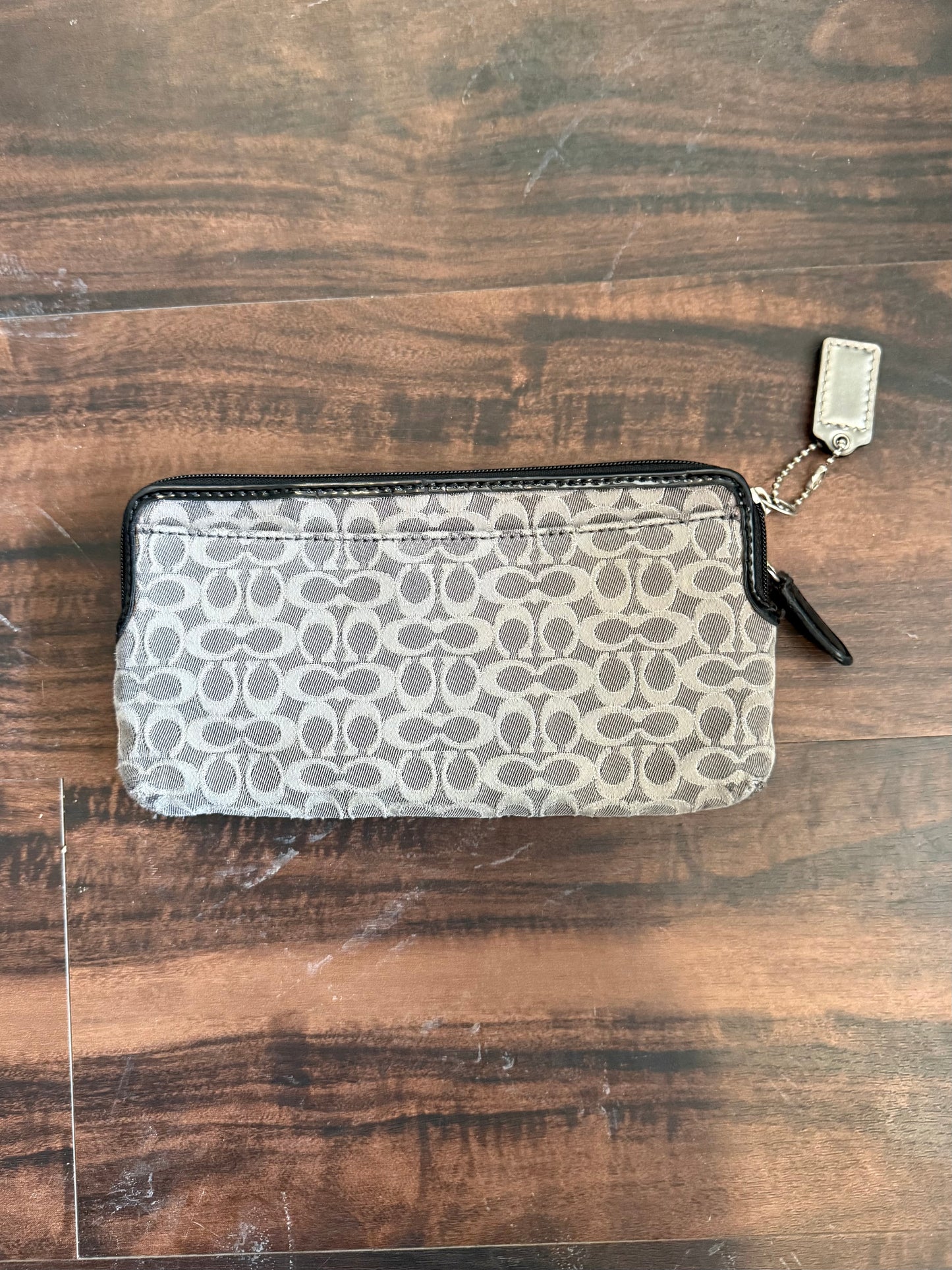 Vintage Y2K Coach Sparkly Canvas Monogram Wallet