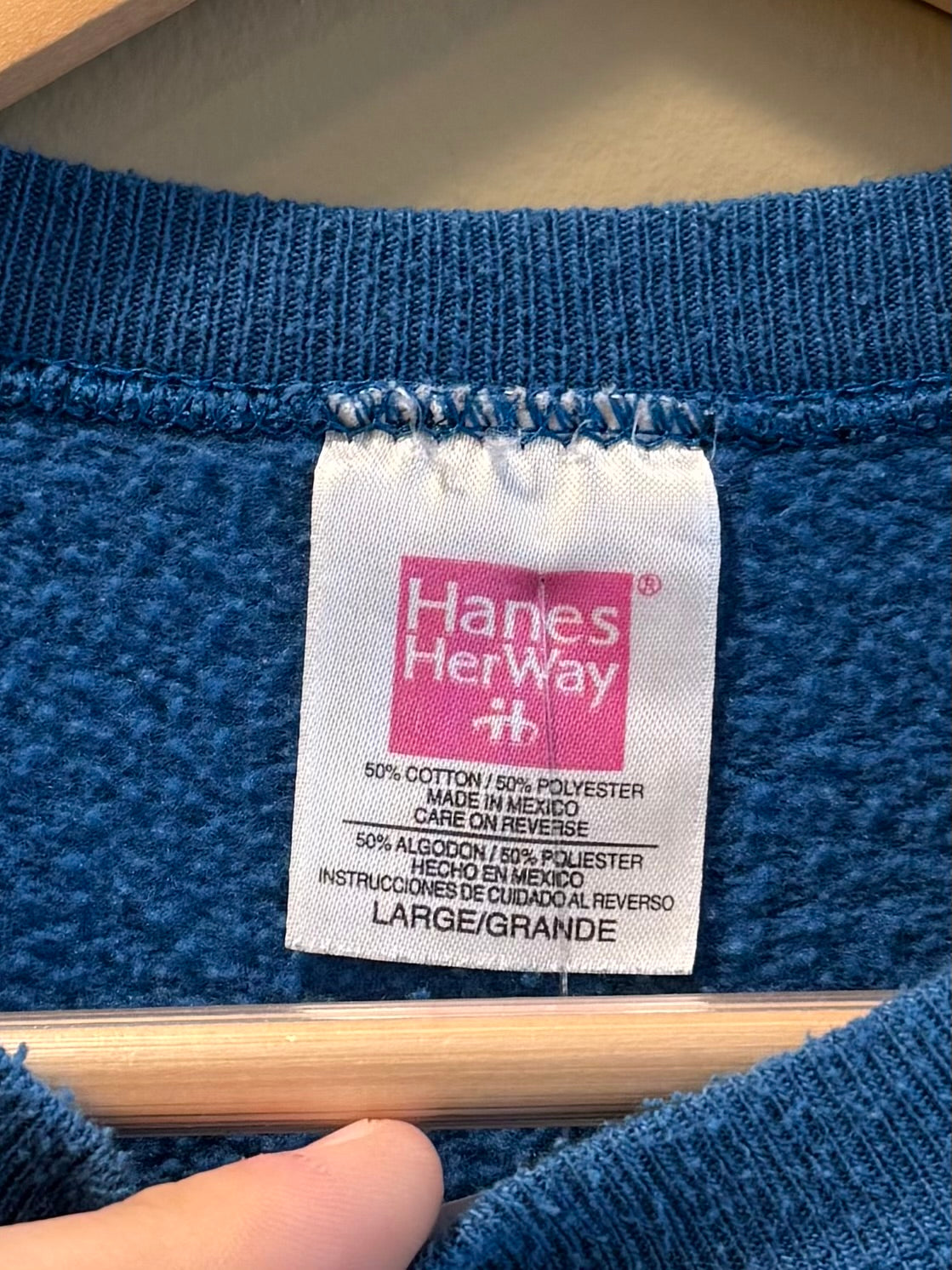 Vintage Washington Nature Blue Crewneck Sweatshirt- L