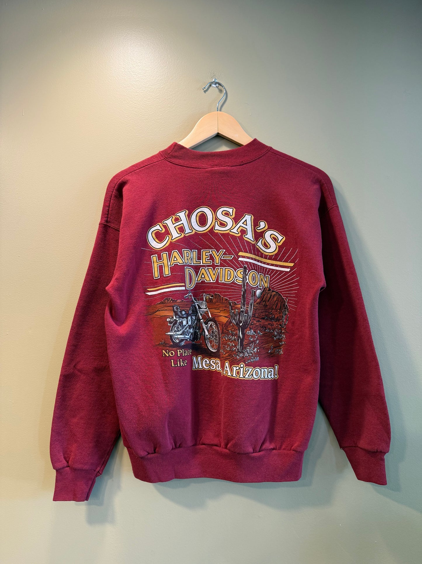 Vintage Harley Davidson Red Mesa Arizona Crewneck Sweatshirt- M