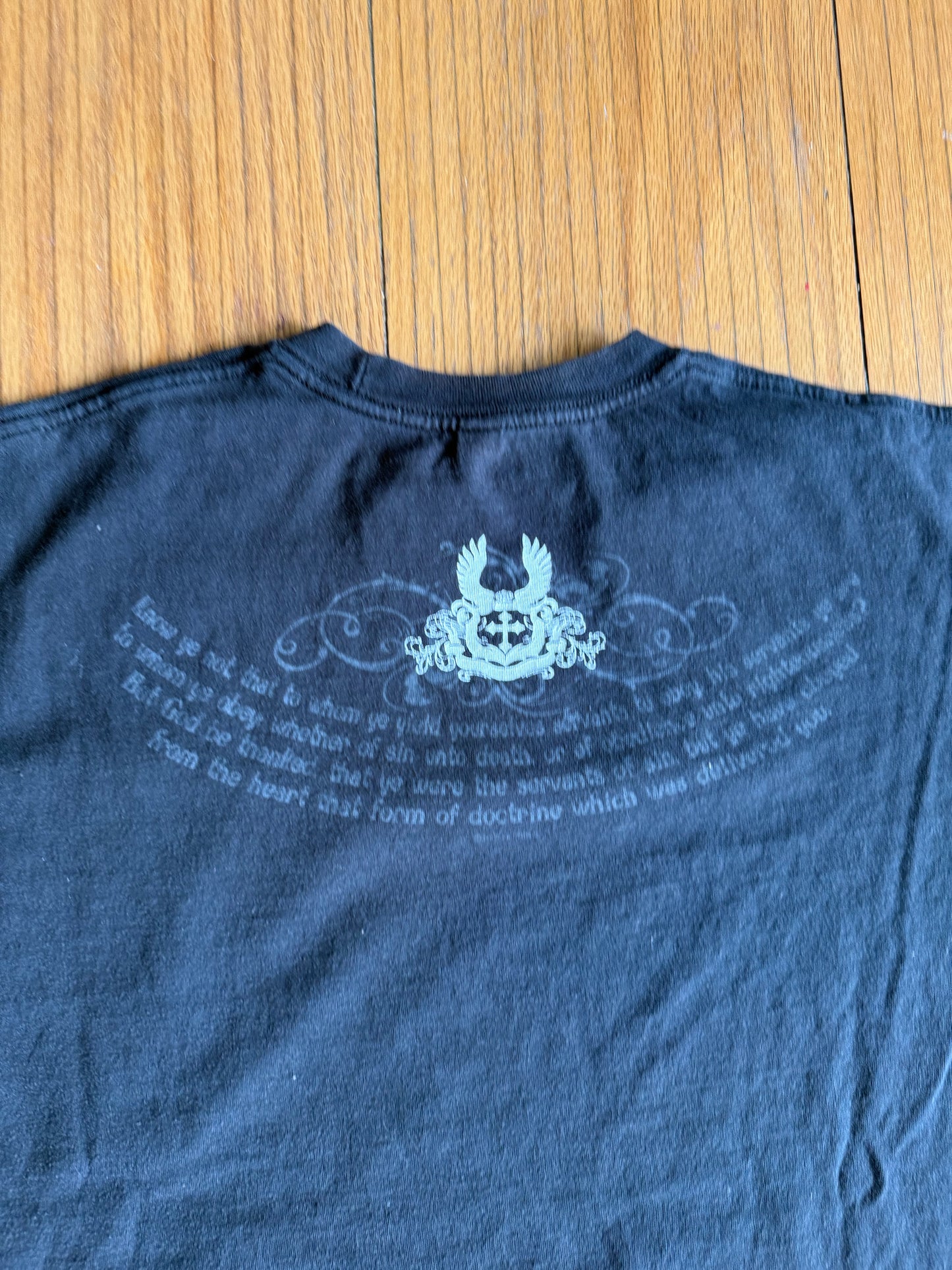 Vintage Y2K Obey Truth Jesus Black T-Shirt- XL