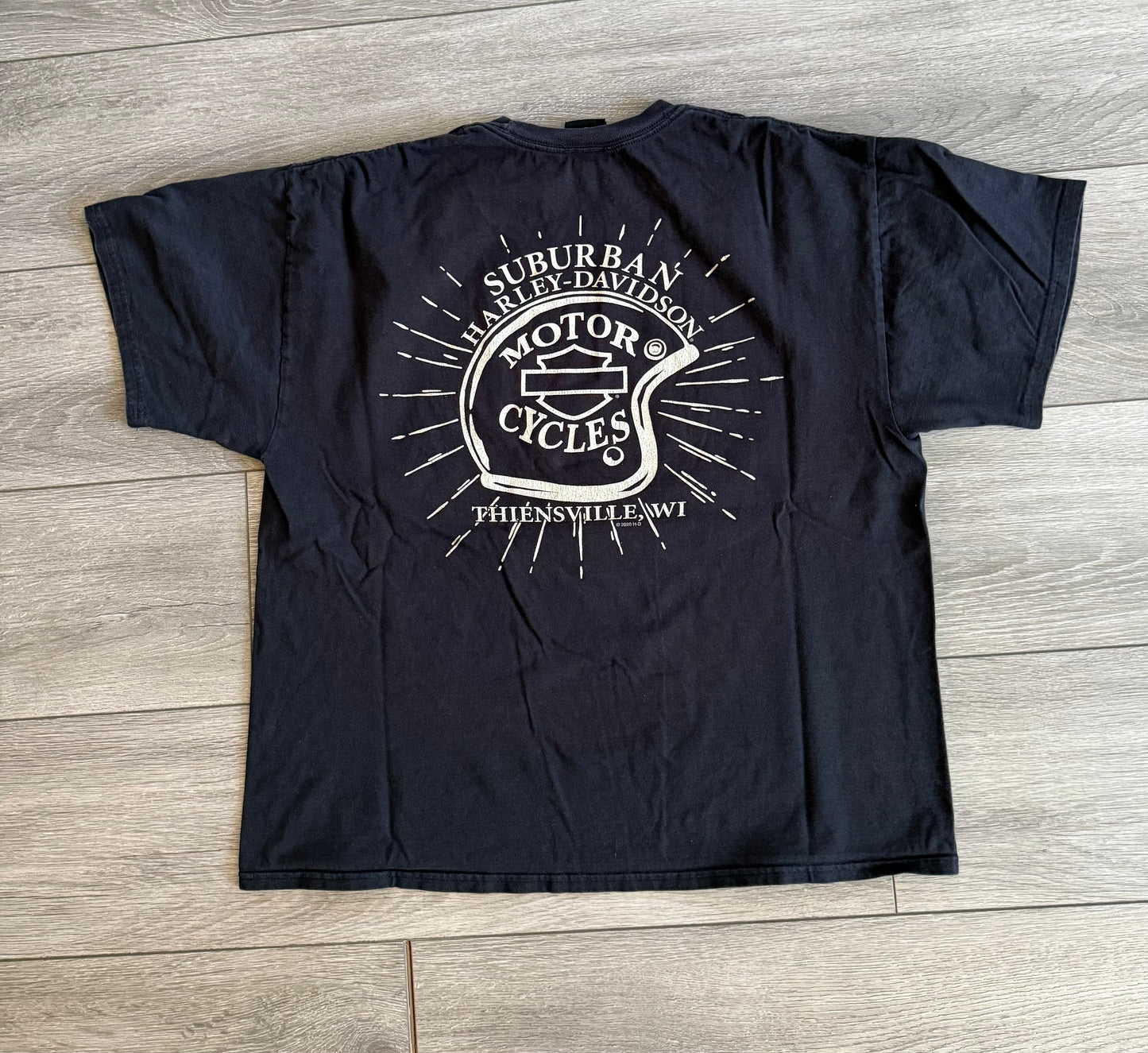 Harley Davidson Motorcycles American Barn Black T-Shirt- XL