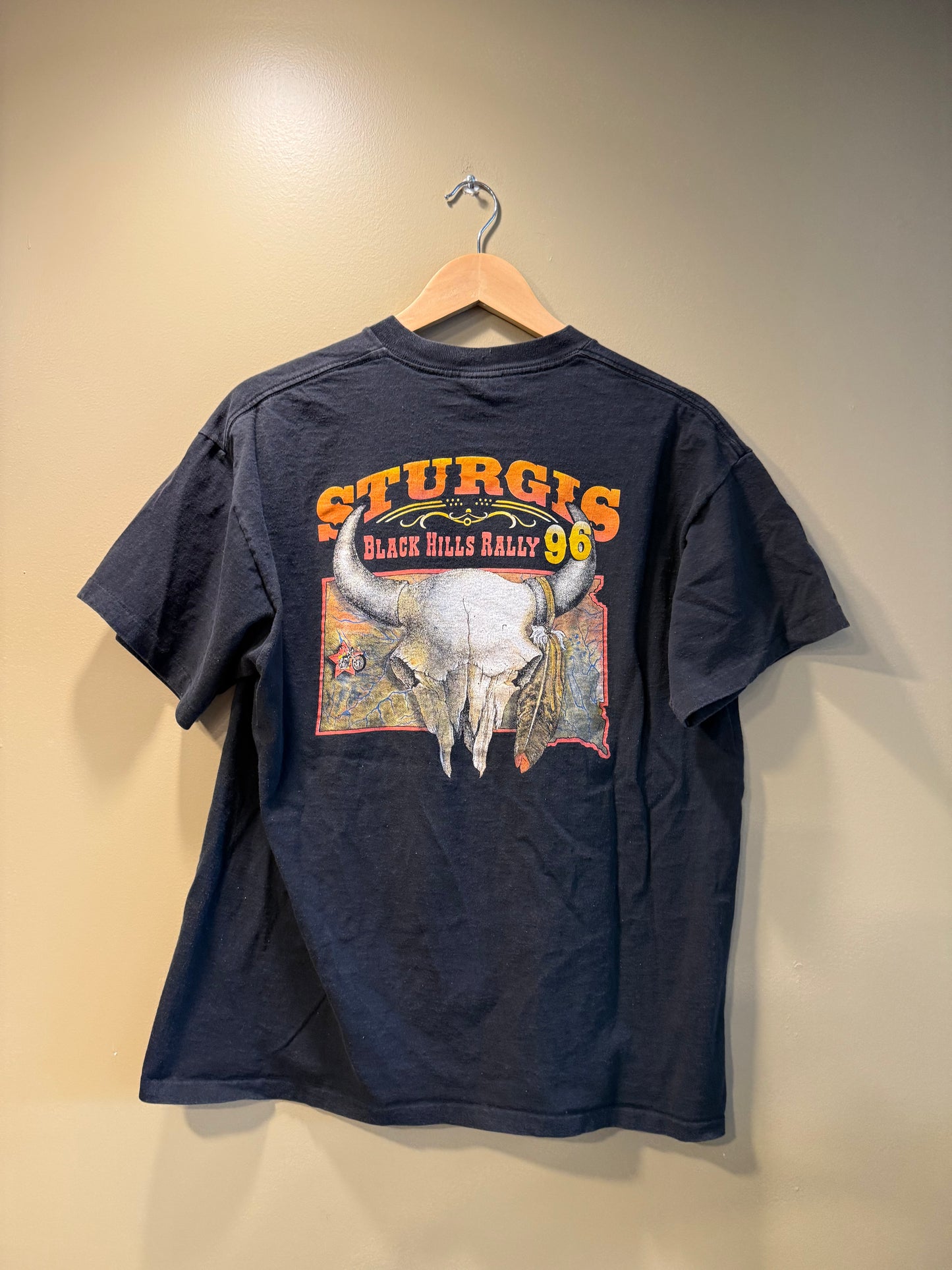 Vintage Sturgis 96 Bull’s Skull T-Shirt- L