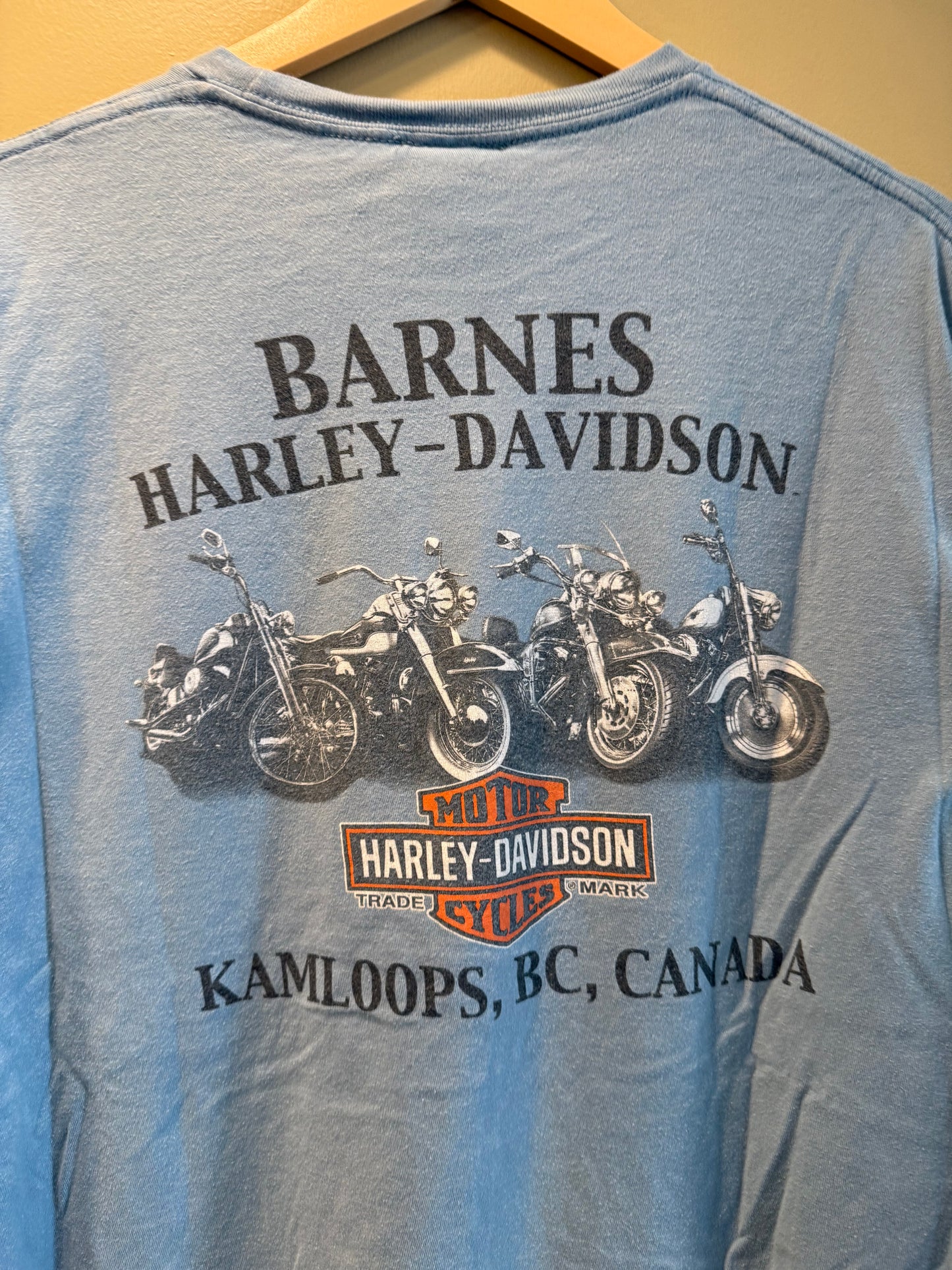 Vintage Harley Davidson Stars & Stripes Canada T-Shirt- L