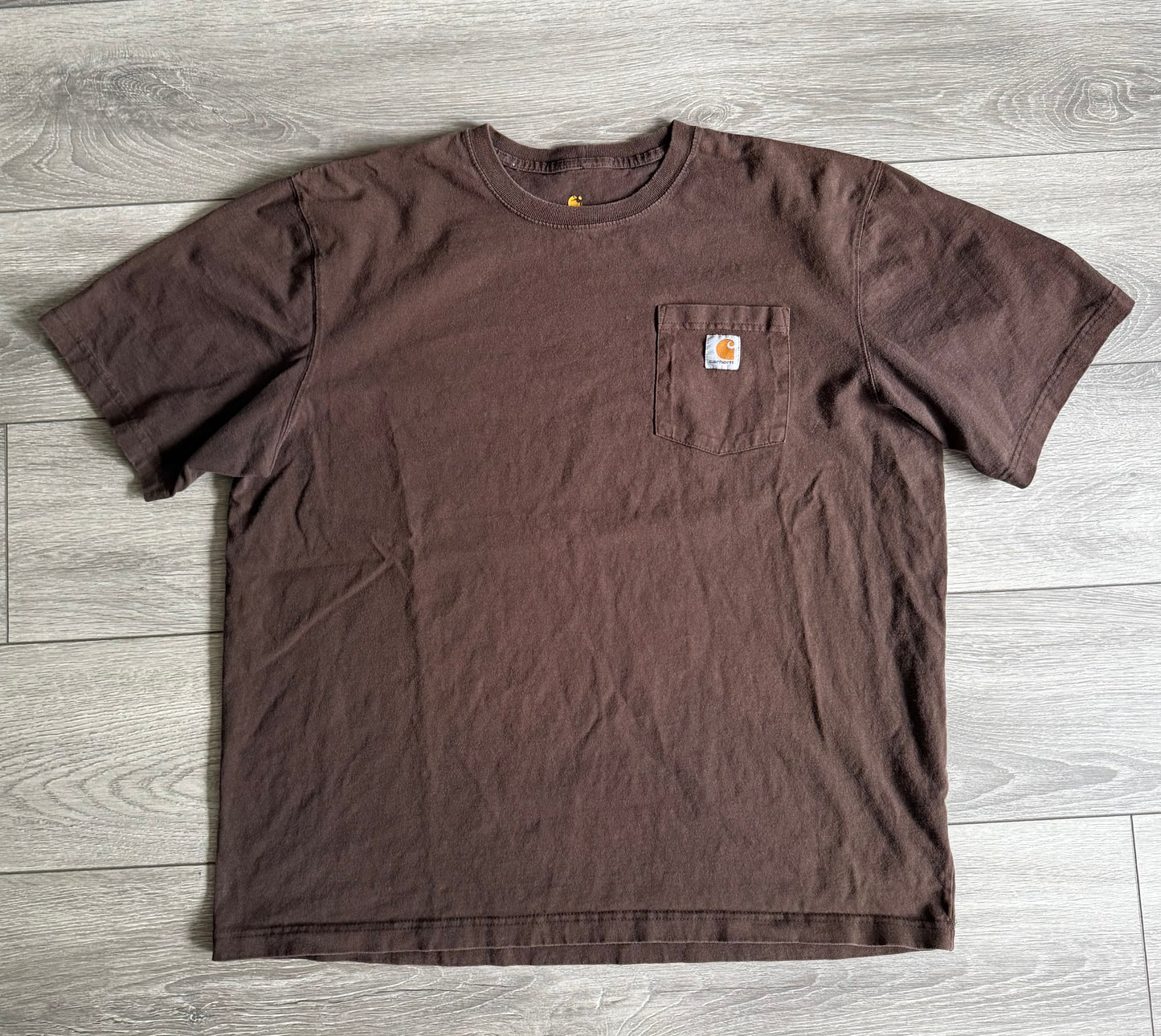 Vintage Carhartt Brown Pocket T-Shirt- XXL