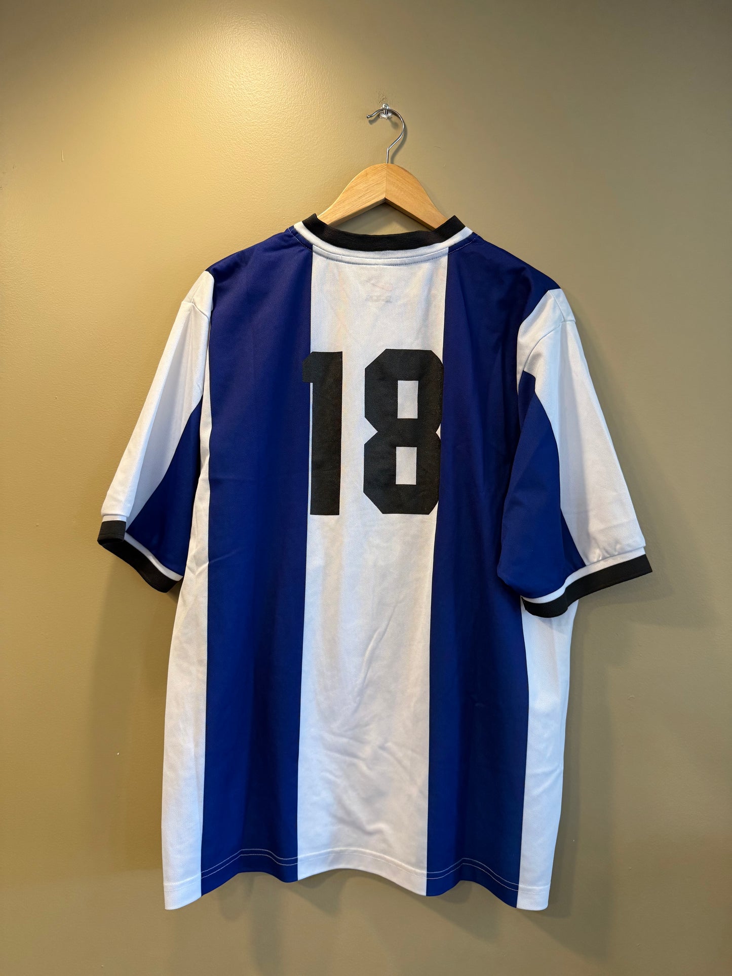 TTT Nike Blue NSSA Minnesota Striped Football Soccer Jersey- XL