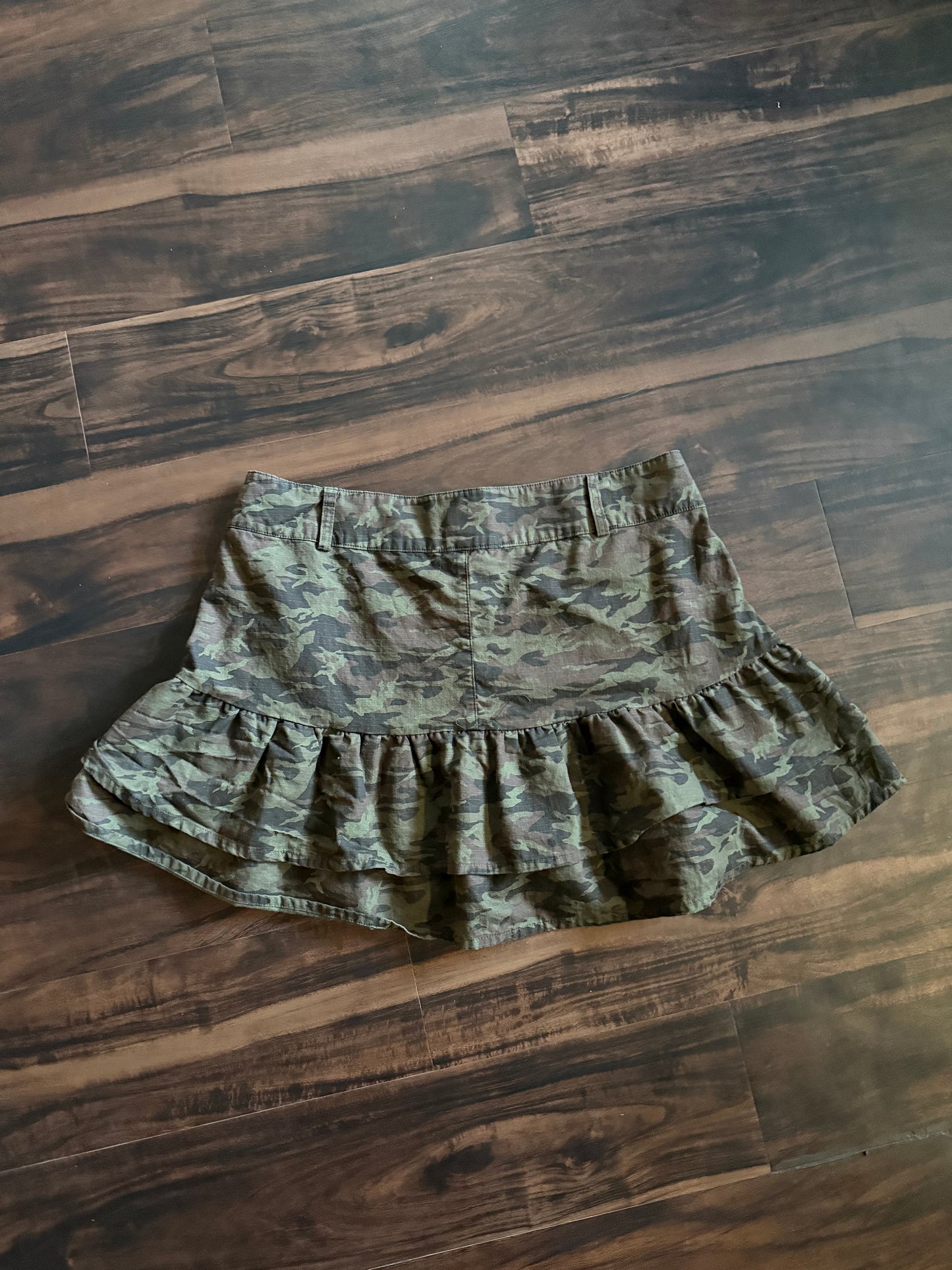Vintage Y2K Sweet Society Military Camouflage Skirt- 35