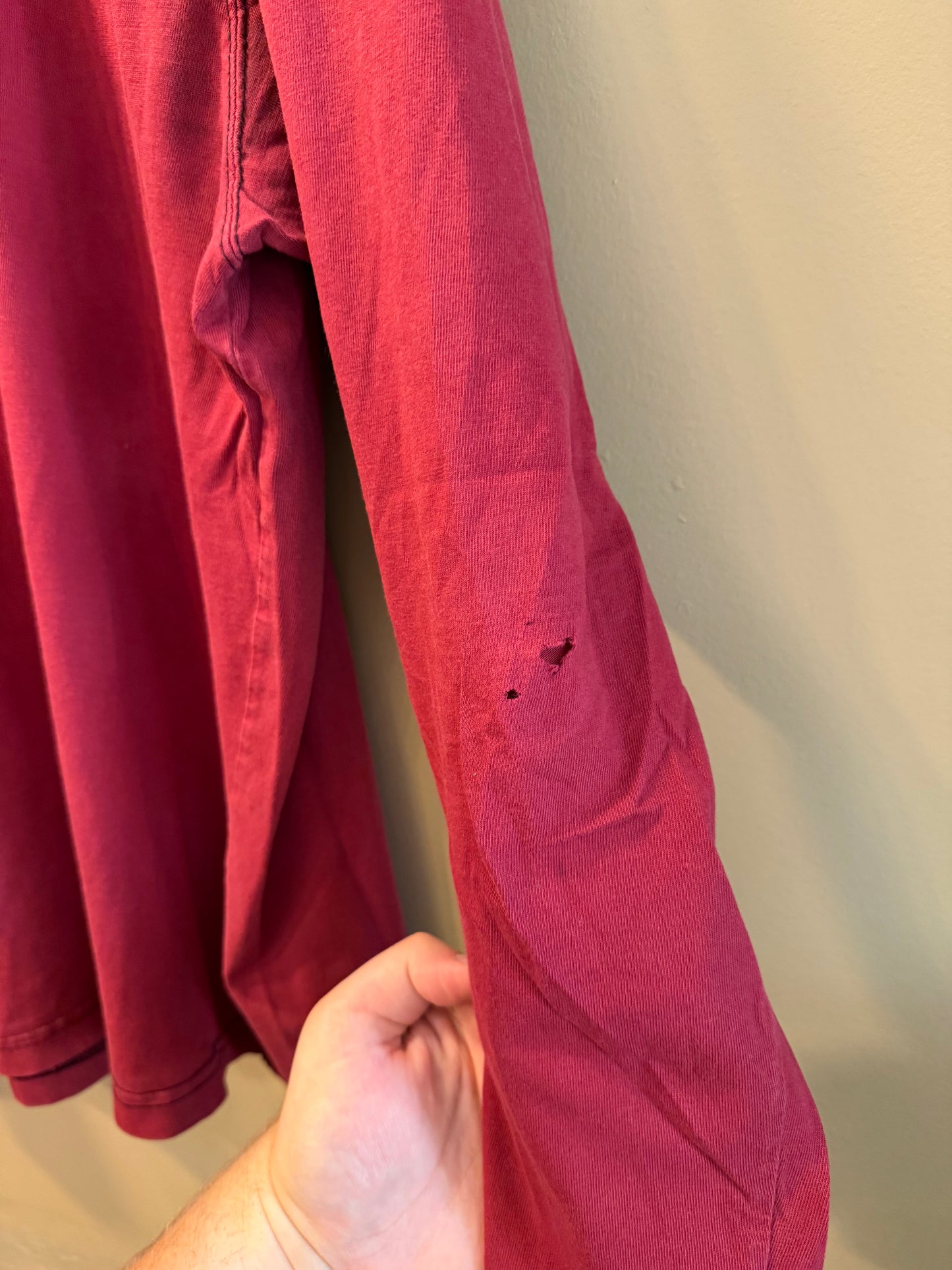Vintage Old Navy Boston 67 Red Long Sleeve T-Shirt- M