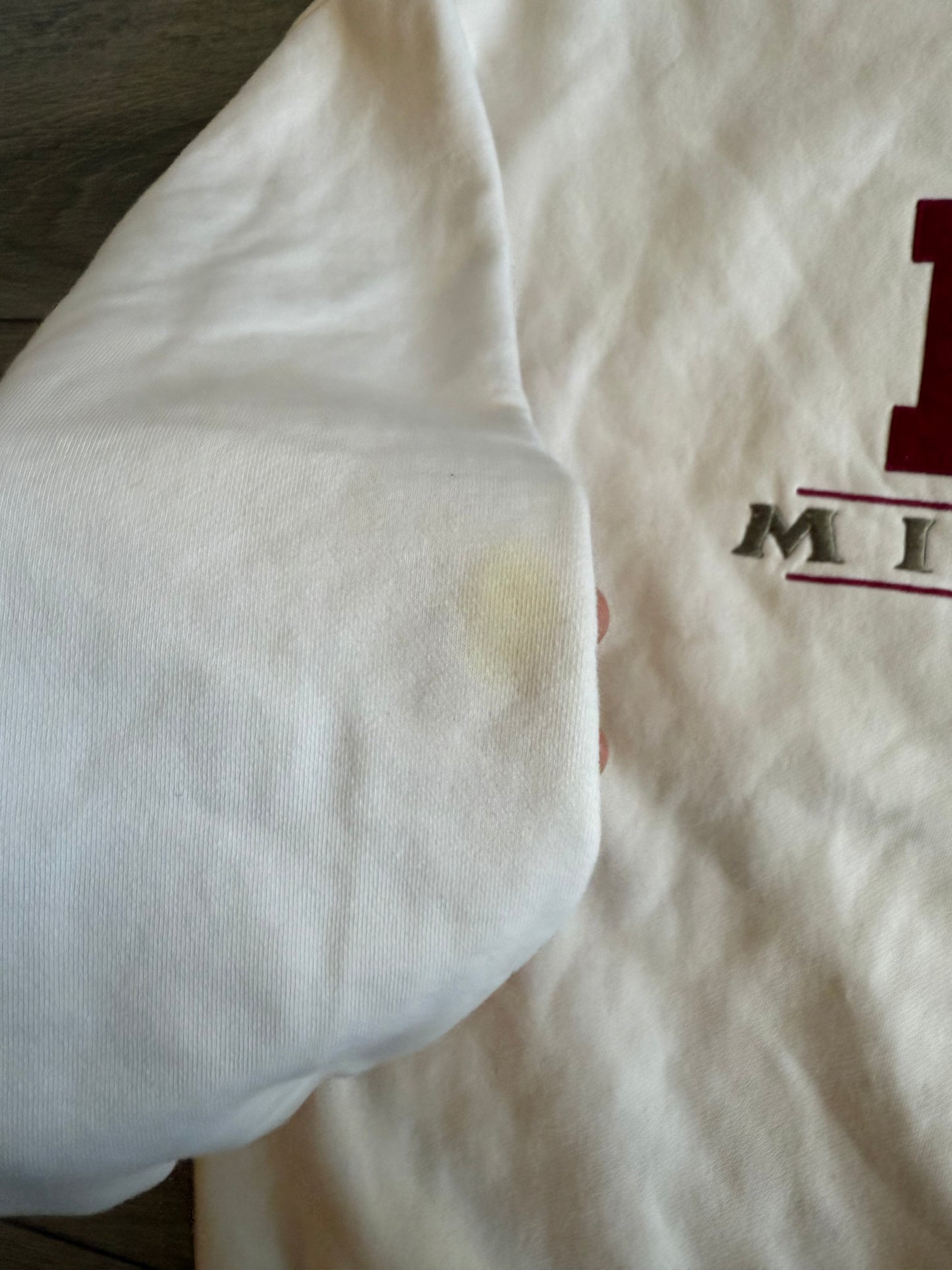 Vintage University of Miami Ohio White Crewneck Sweatshirt- XL