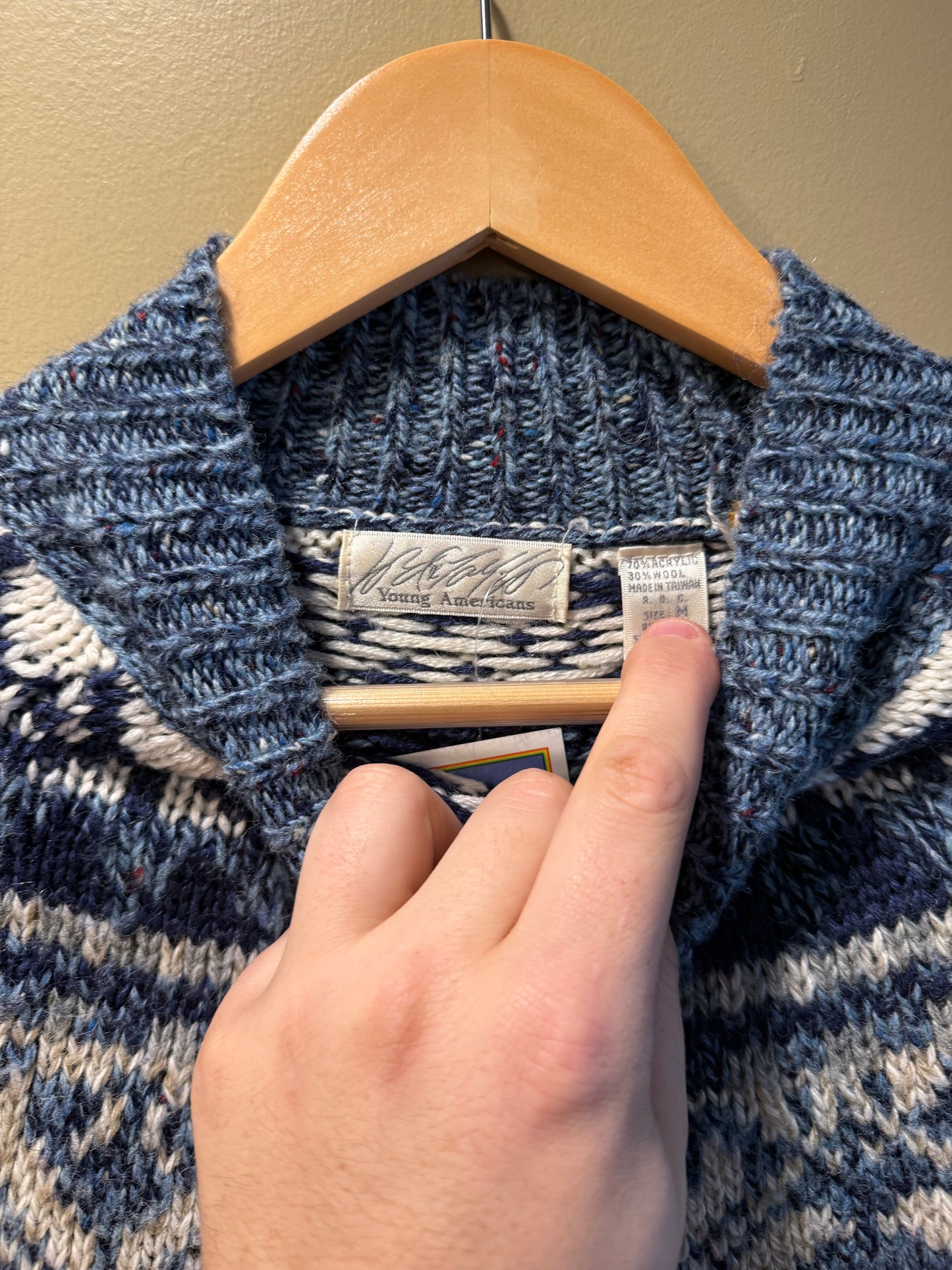 Vintage Young Americans Wool Blend Turtleneck Sweater- M