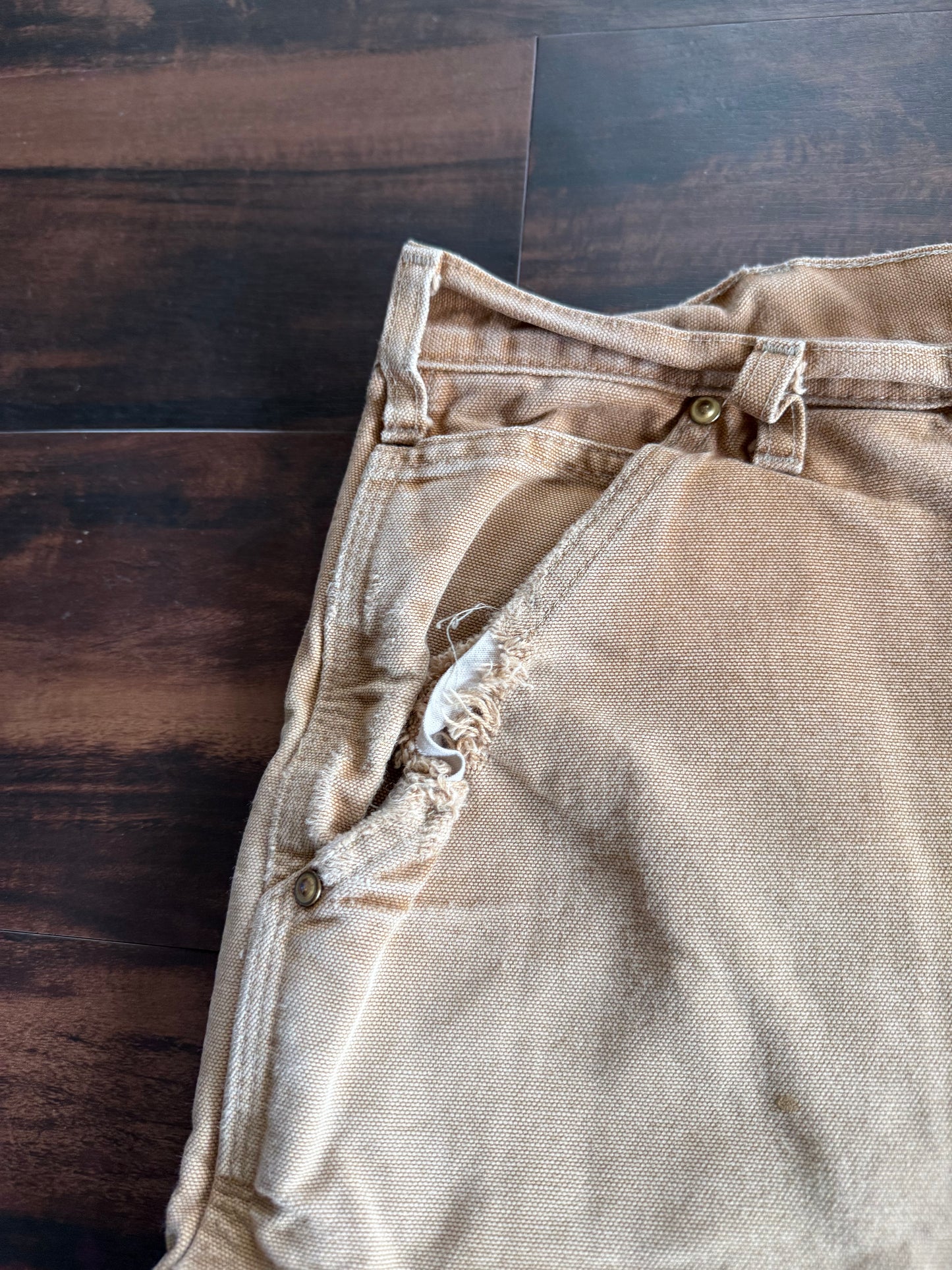 Vintage Carhartt Heavily Distressed Double Knee Pants- 40x30