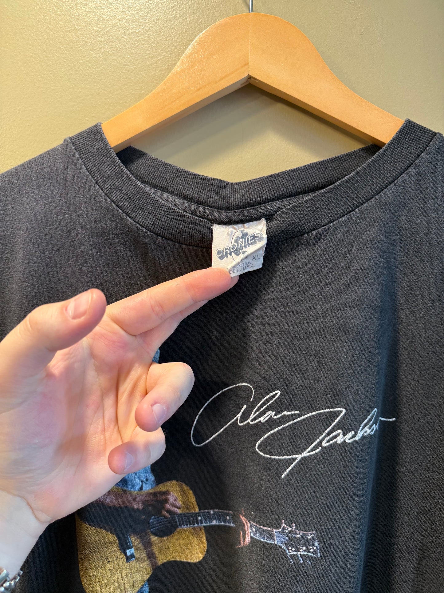 Vintage Alan Jackson Country Black T-Shirt- XL