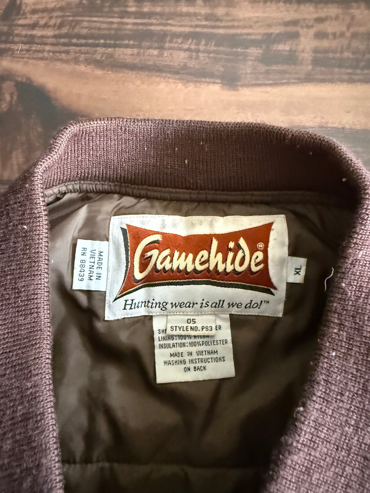 Vintage Gamehide Tree Camouflage Lightweight Windbreaker Bomber Jacket- XL