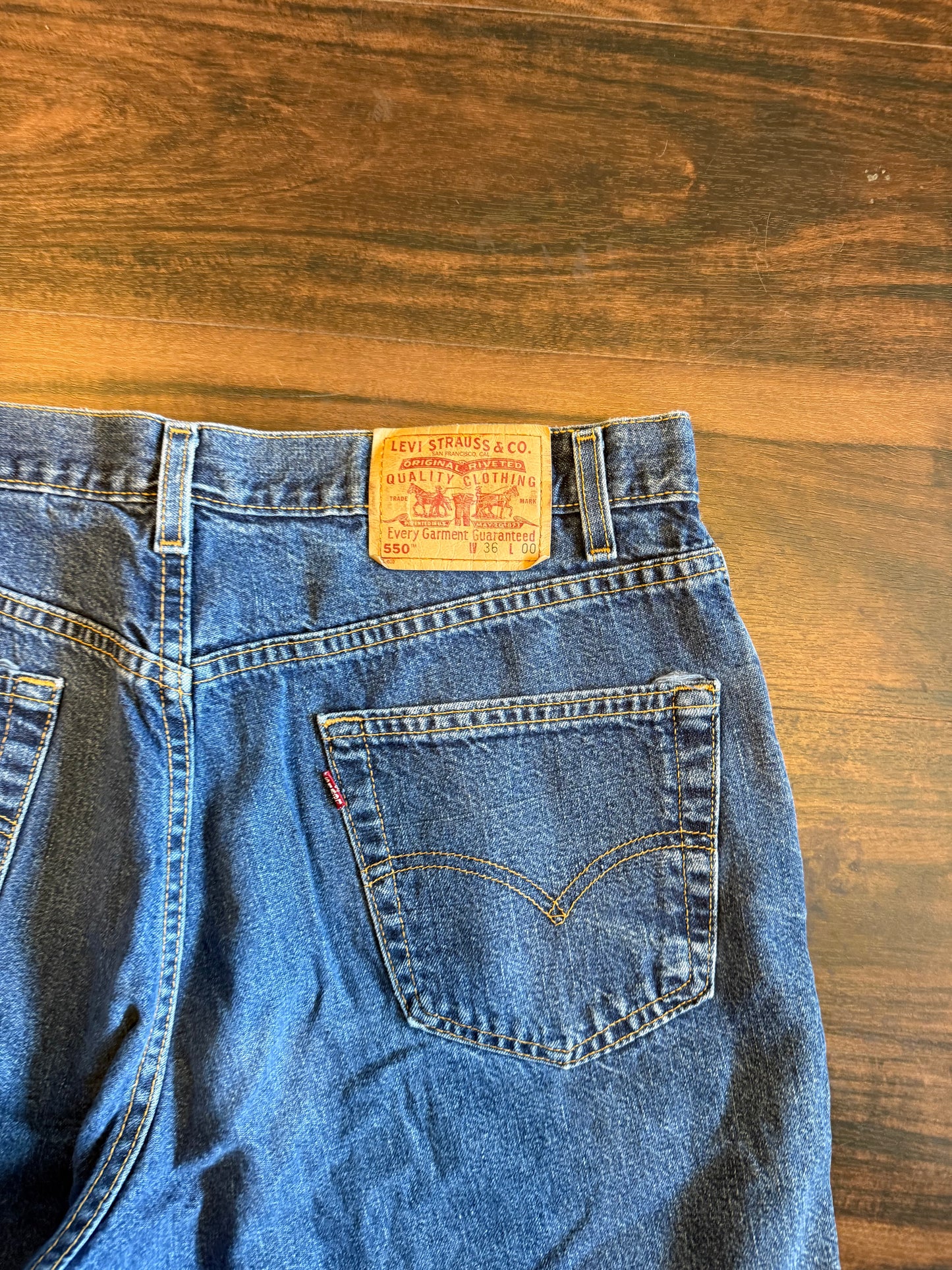 Vintage Levi’s Dark Wash Jean Shorts- 34