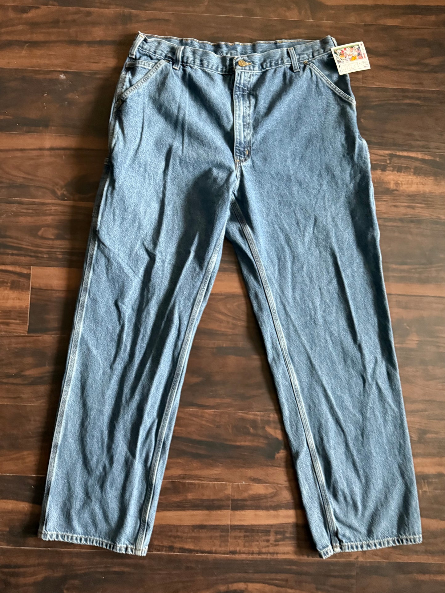 Vintage Carhartt Carpenter Blue Denim Jeans- 37x34
