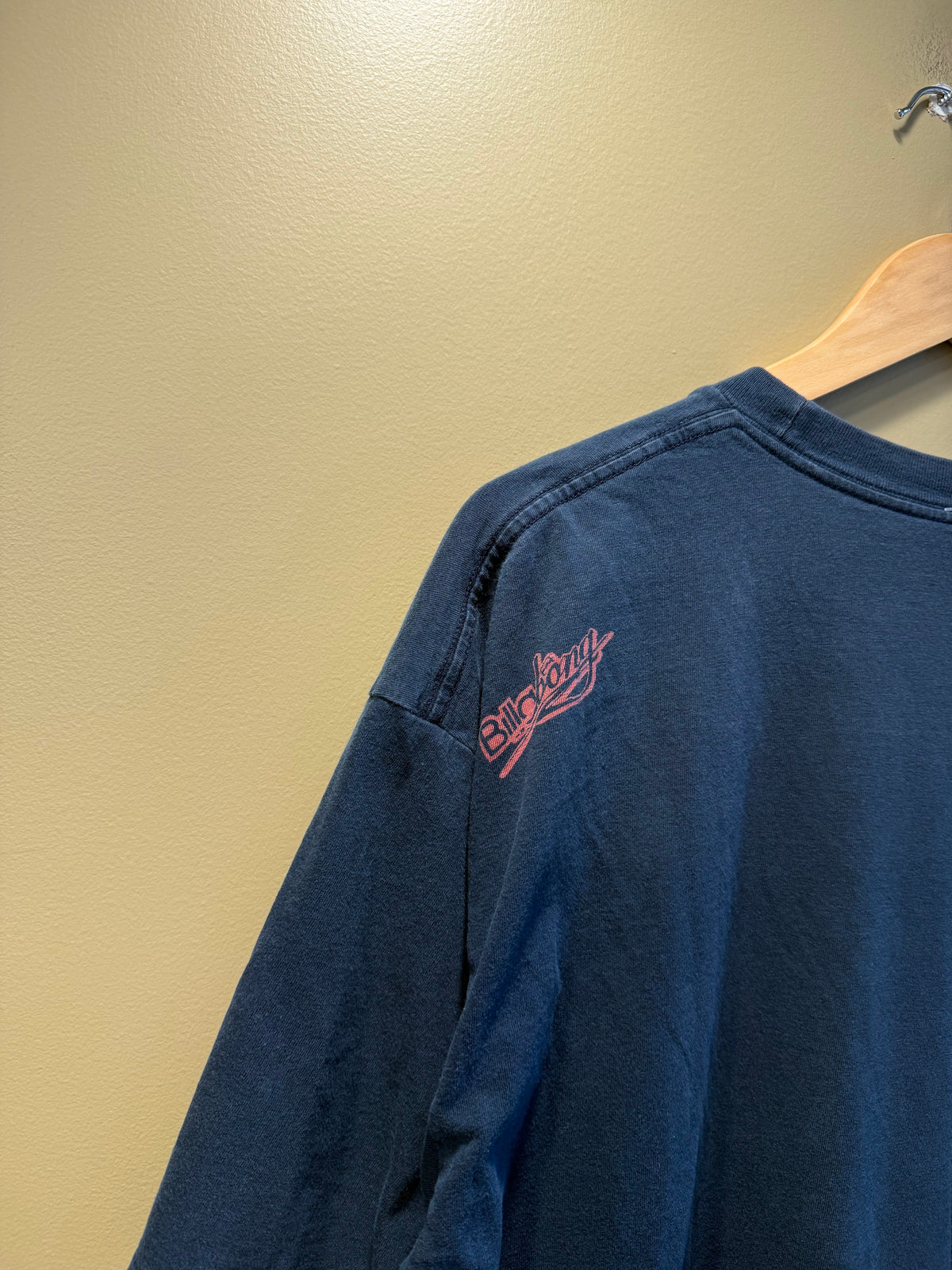 Vintage Billabong Navy Blue Script Font T-Shirt- XL