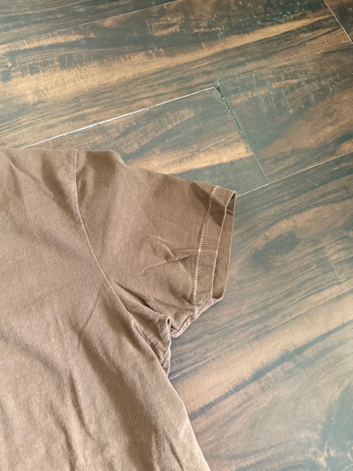 Vintage Y2K Abercrombie & Fitch Brown Muscle T-Shirt- M