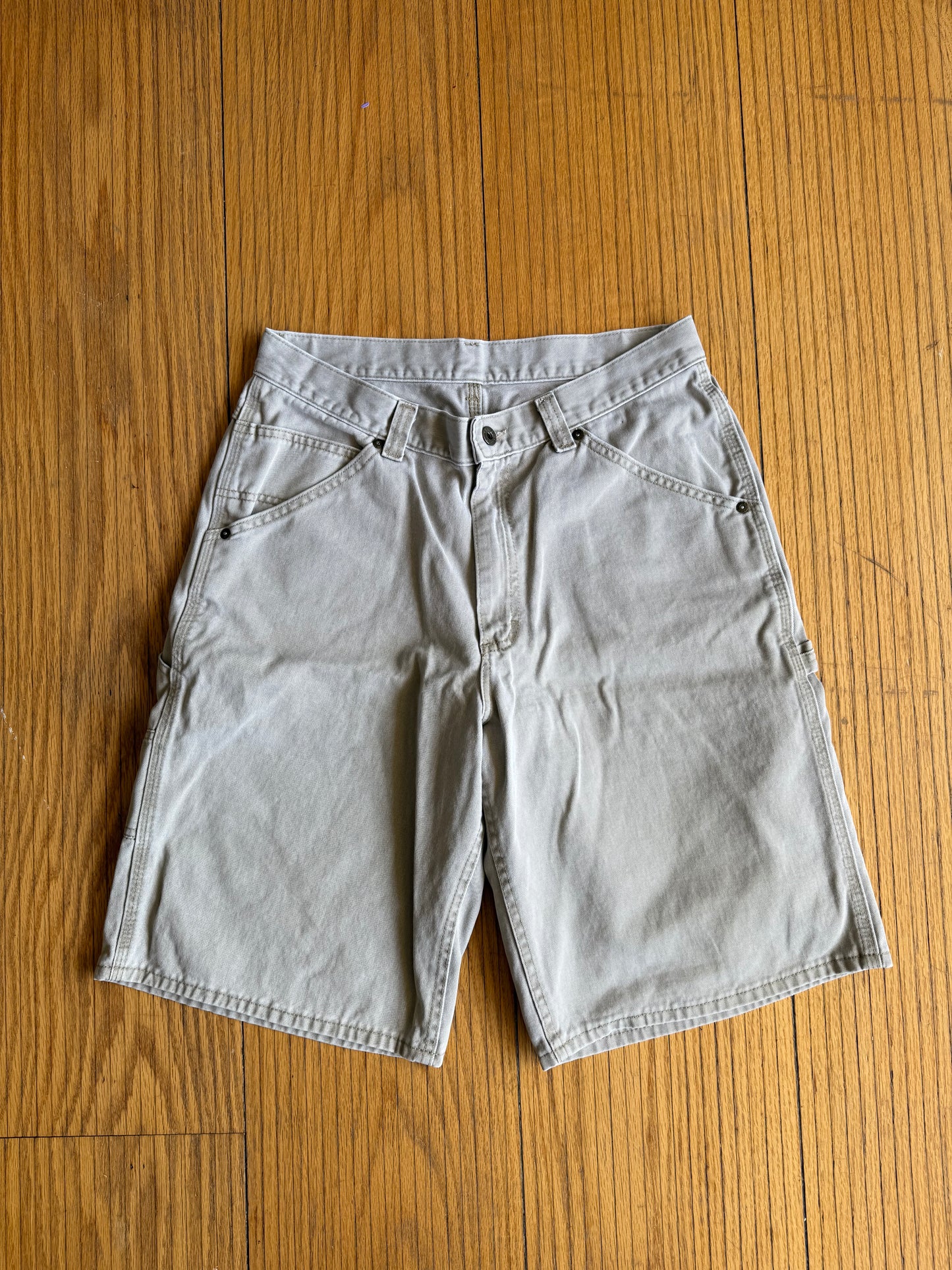 Vintage Lee Dungarees Tan Carpenter Shorts- 28